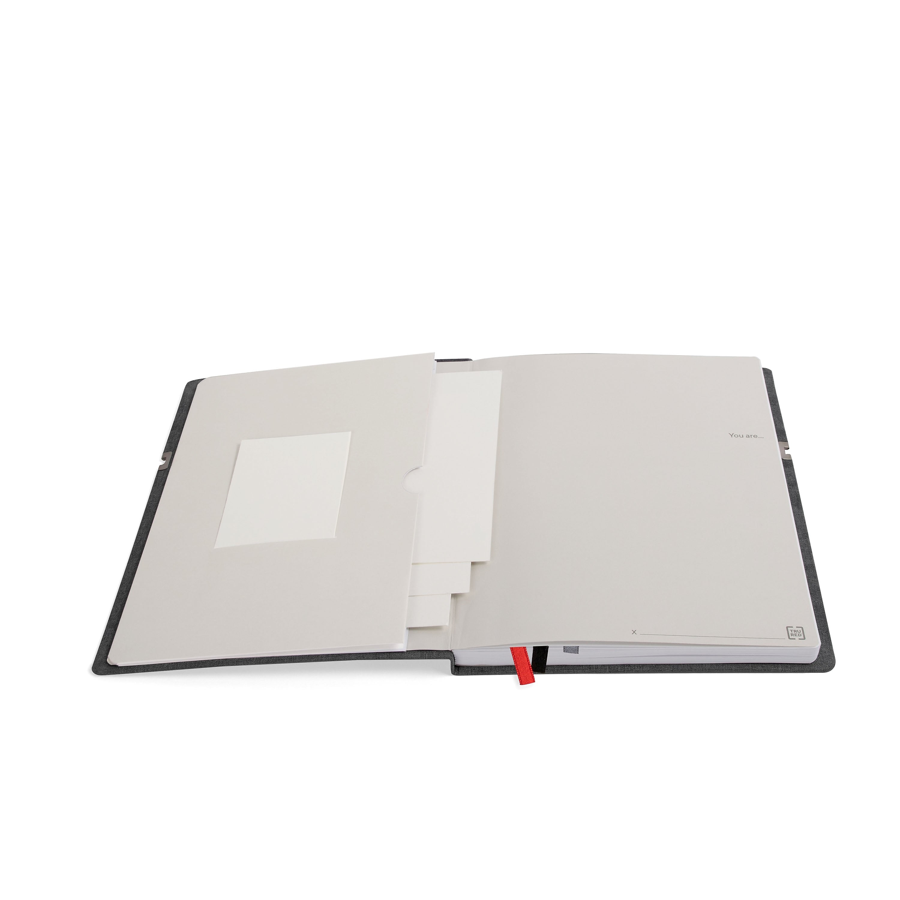 TRU RED™ Large Mastery with Pocket Journal, Charcoal/Red