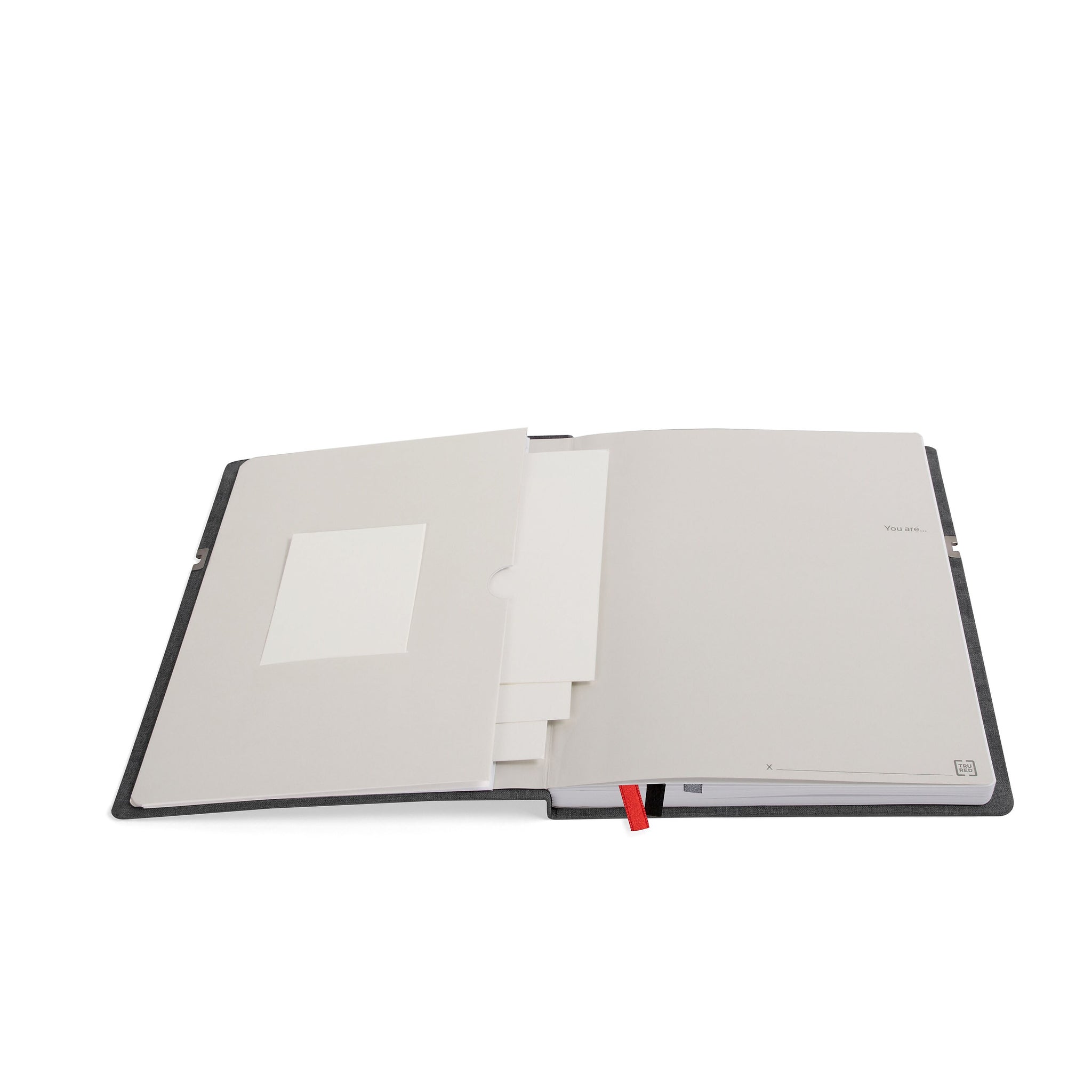 TRU RED™ Large Mastery with Pocket Journal, Charcoal/Red