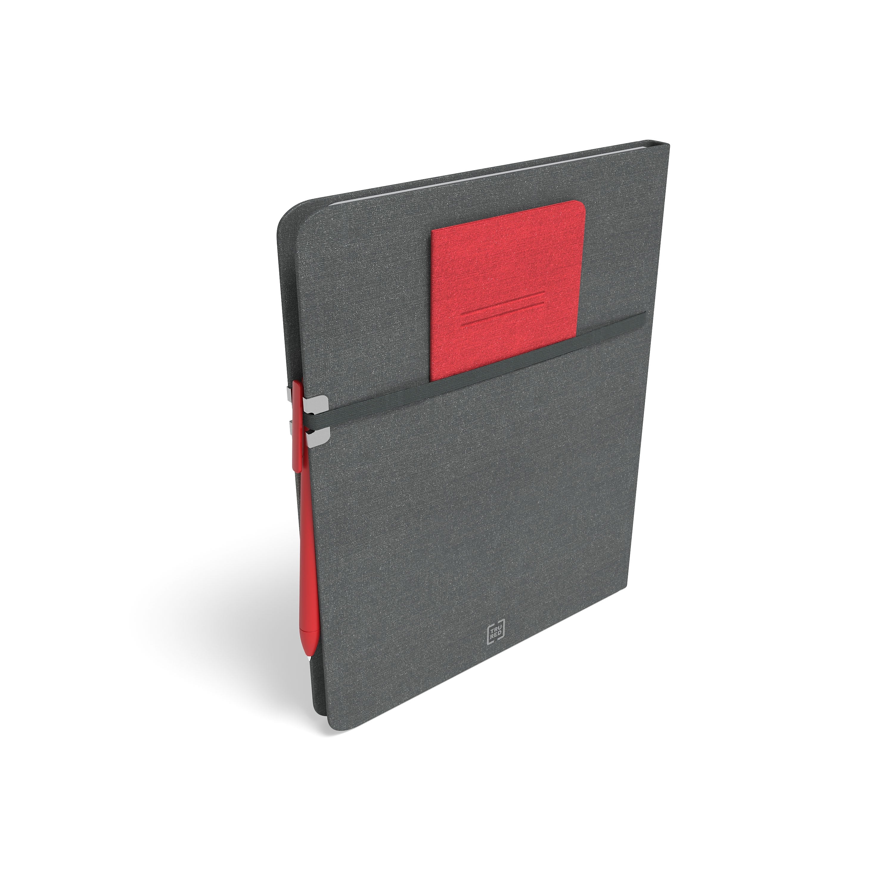 TRU RED™ Large Mastery with Pocket Journal, Charcoal/Red