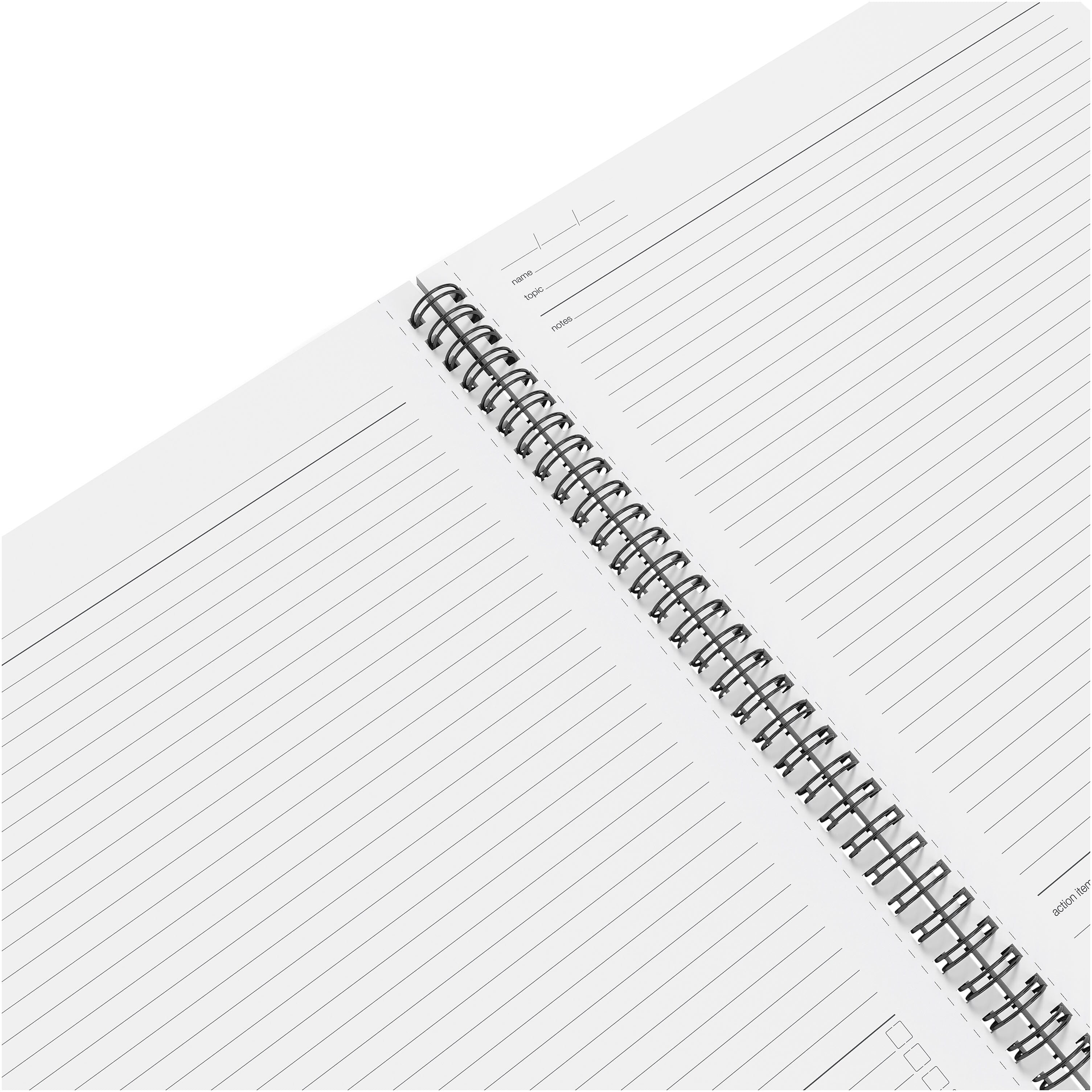 TRU RED™ Large Soft Cover Meeting Notebook, Black
