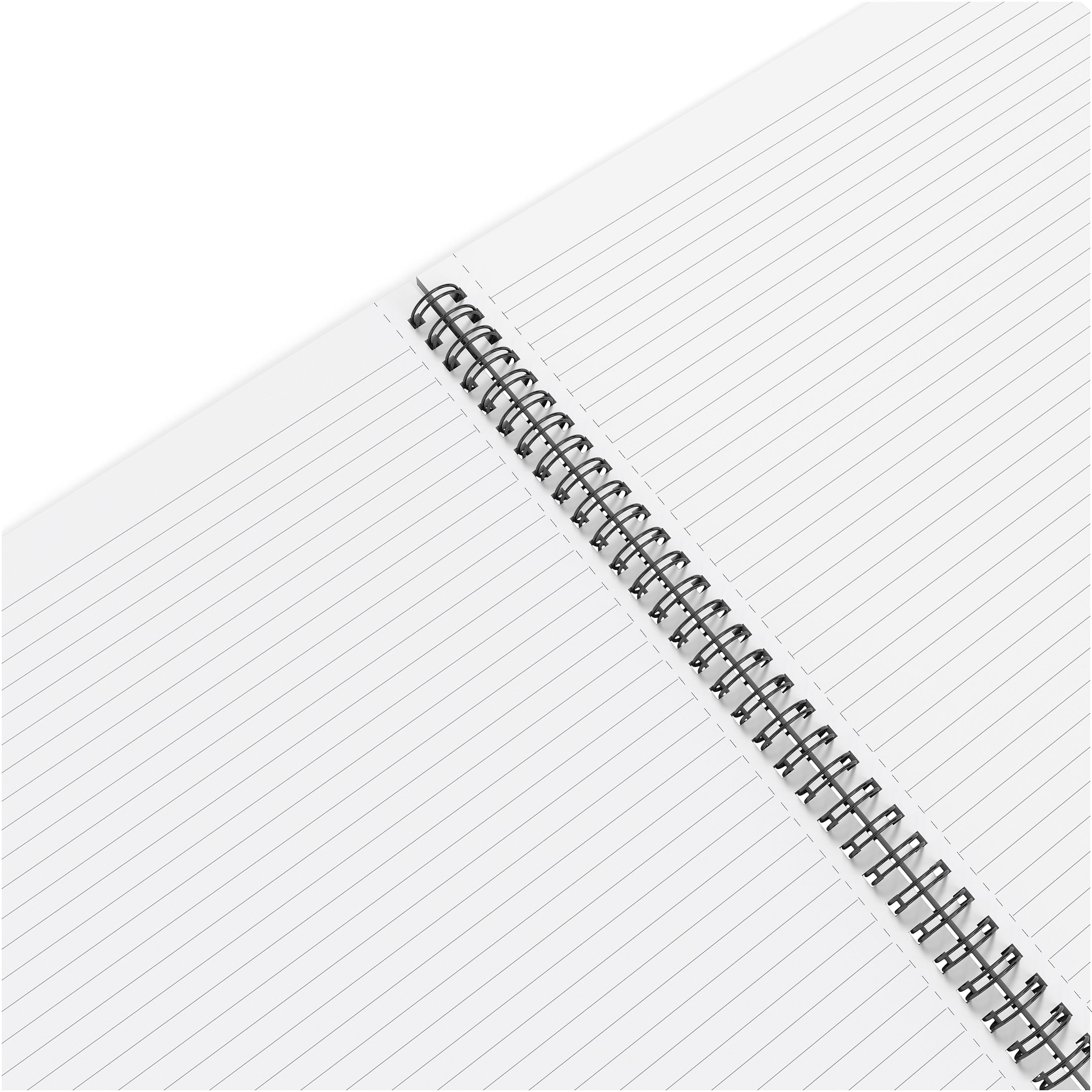 TRU RED™ Large Soft Cover Ruled Notebook, Black