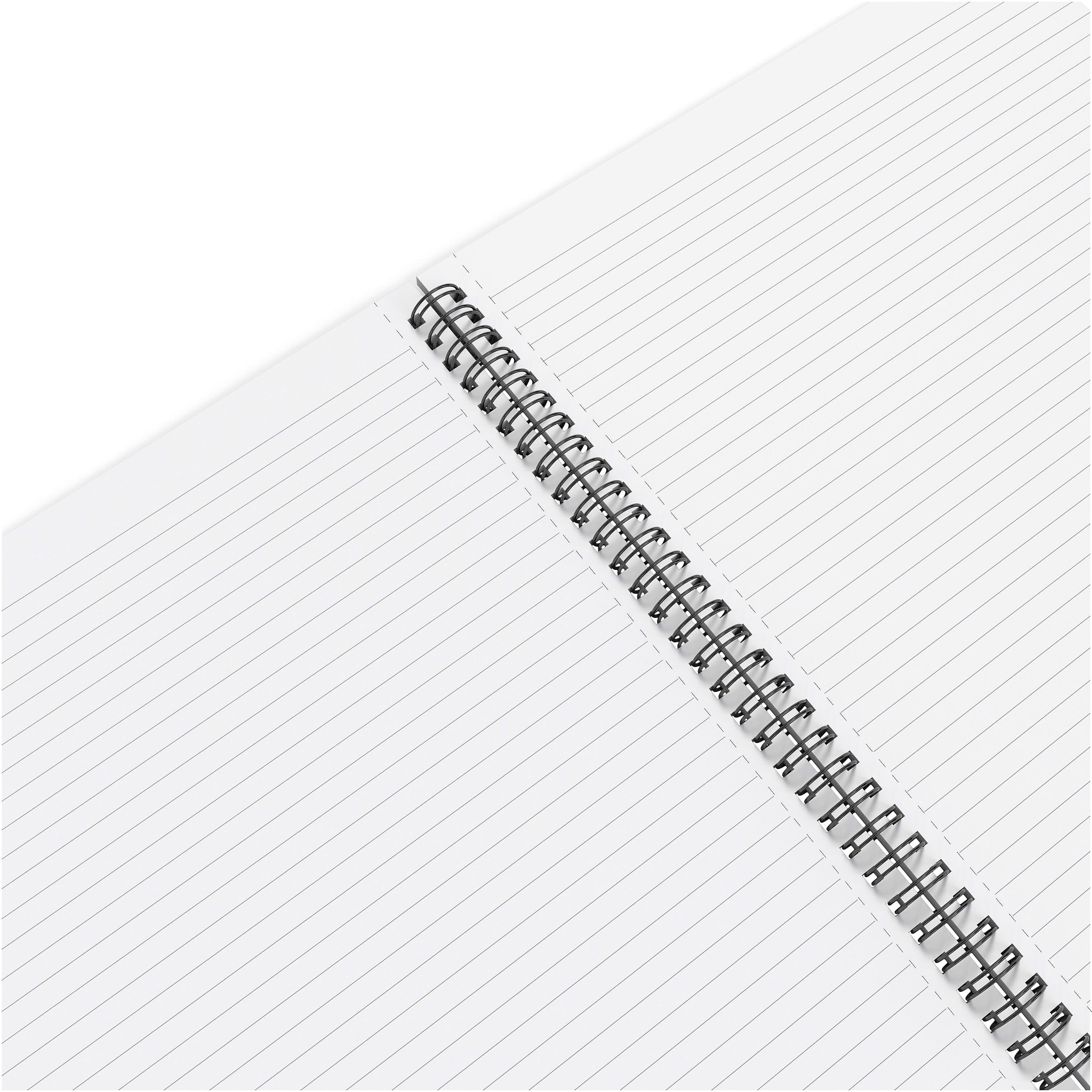 TRU RED™ Large Soft Cover Ruled Notebook, Black