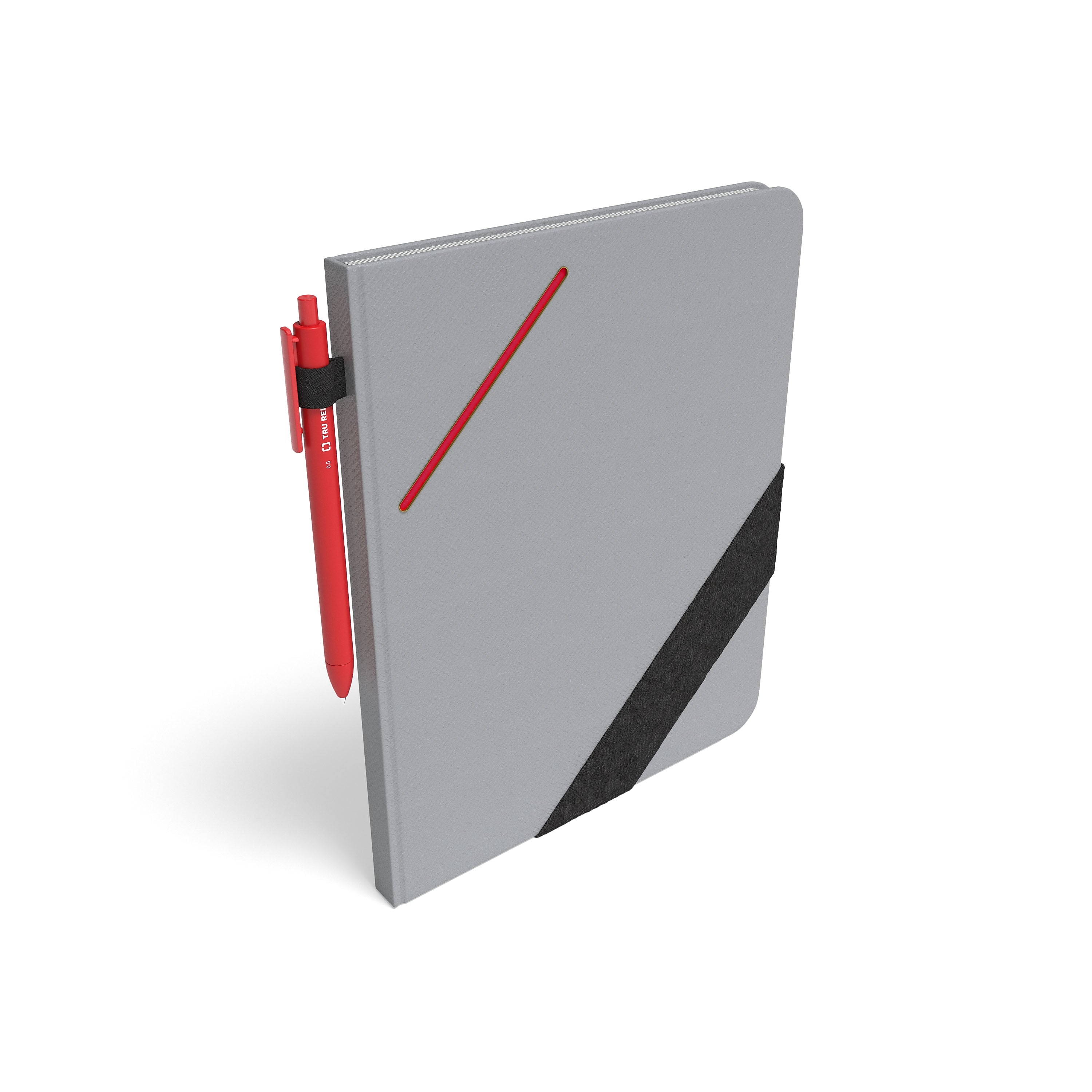 TRU RED™ Large Starter Journal, Gray