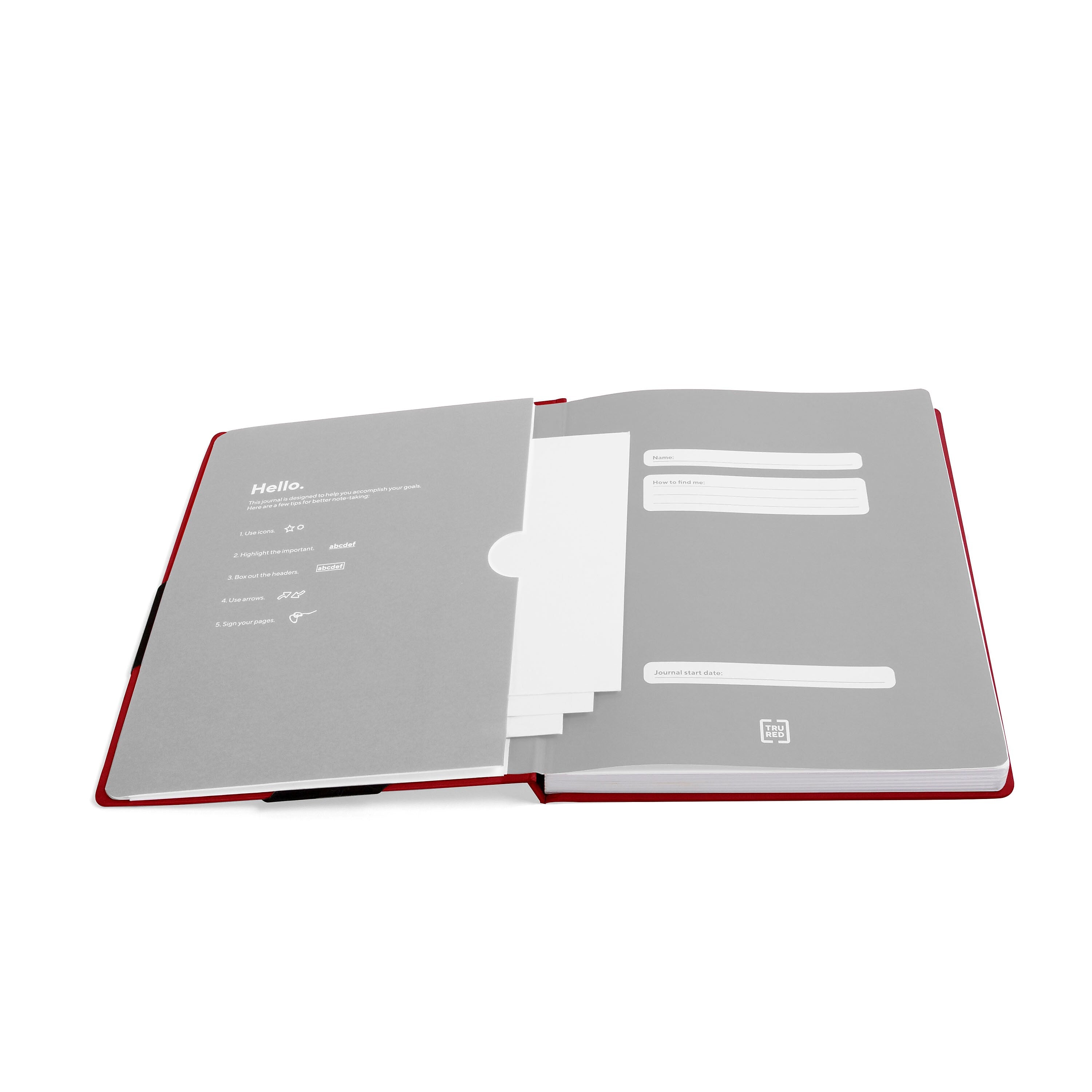 TRU RED™ Large Starter Journal, Red