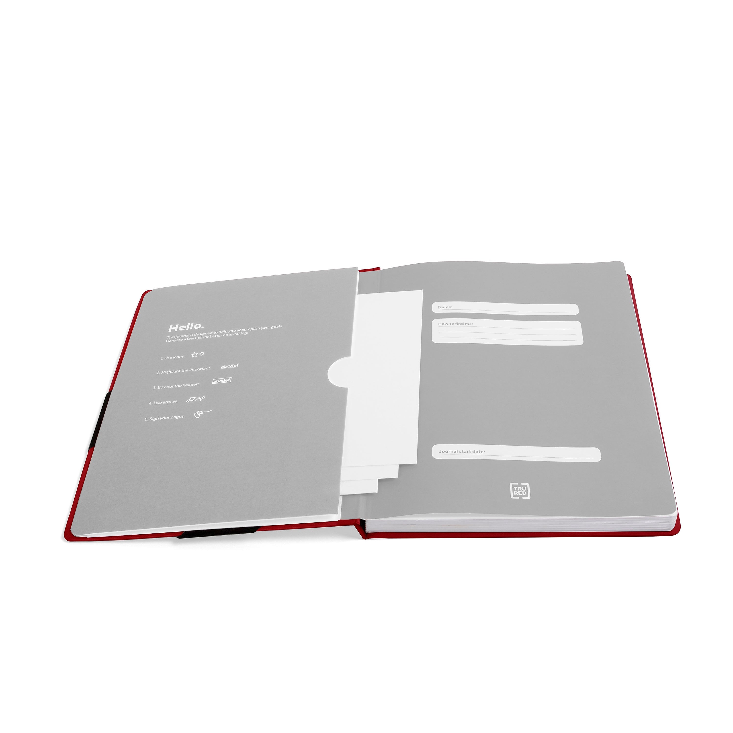 TRU RED™ Large Starter Journal, Red