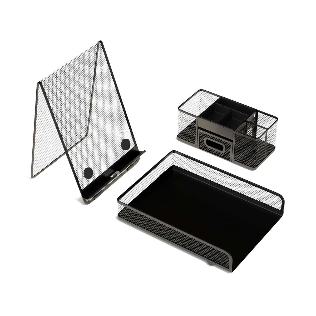 TRU RED™ Magnetic Document Stand with Lip, Matte Black