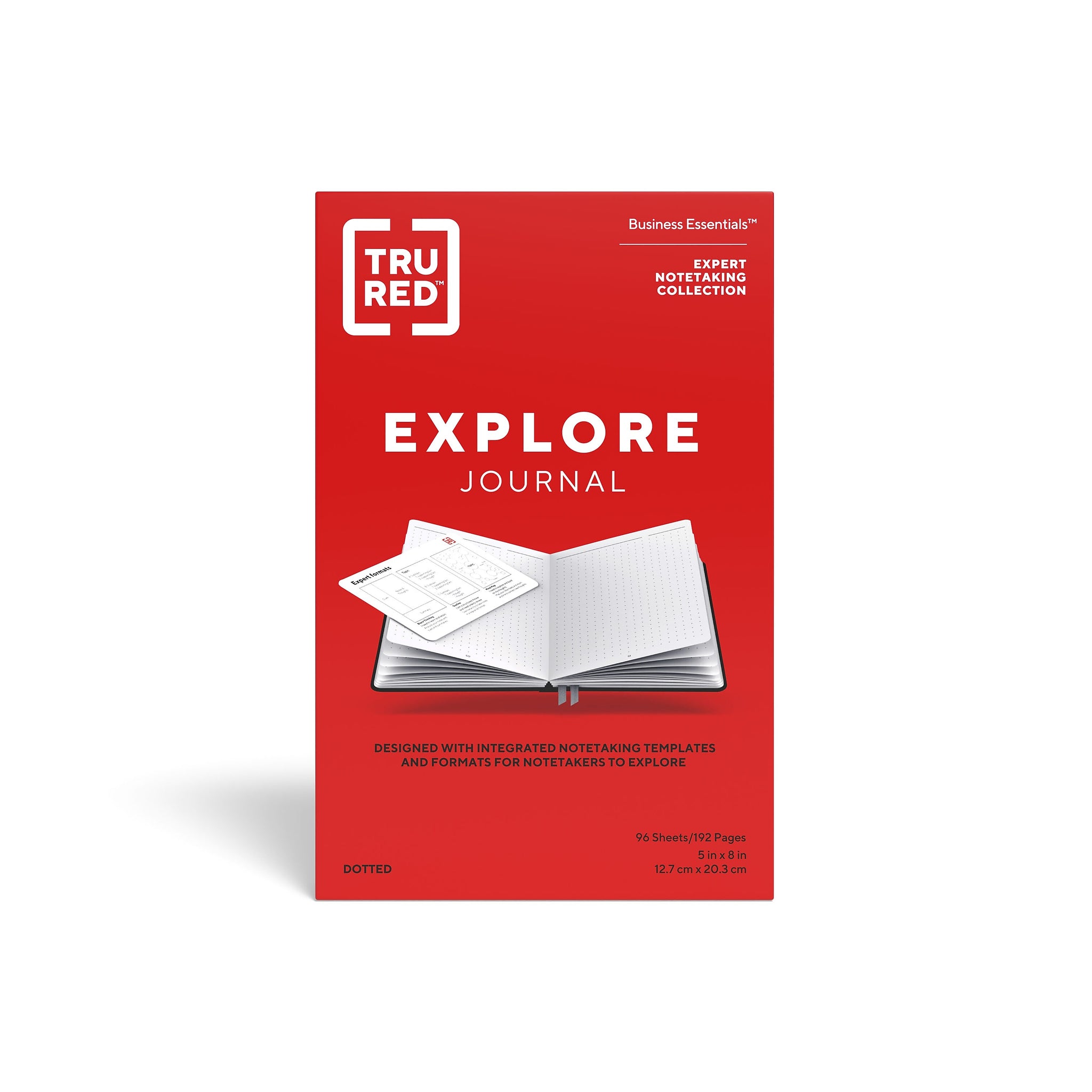 TRU RED™ Medium Explore Journal, Dotted, Black