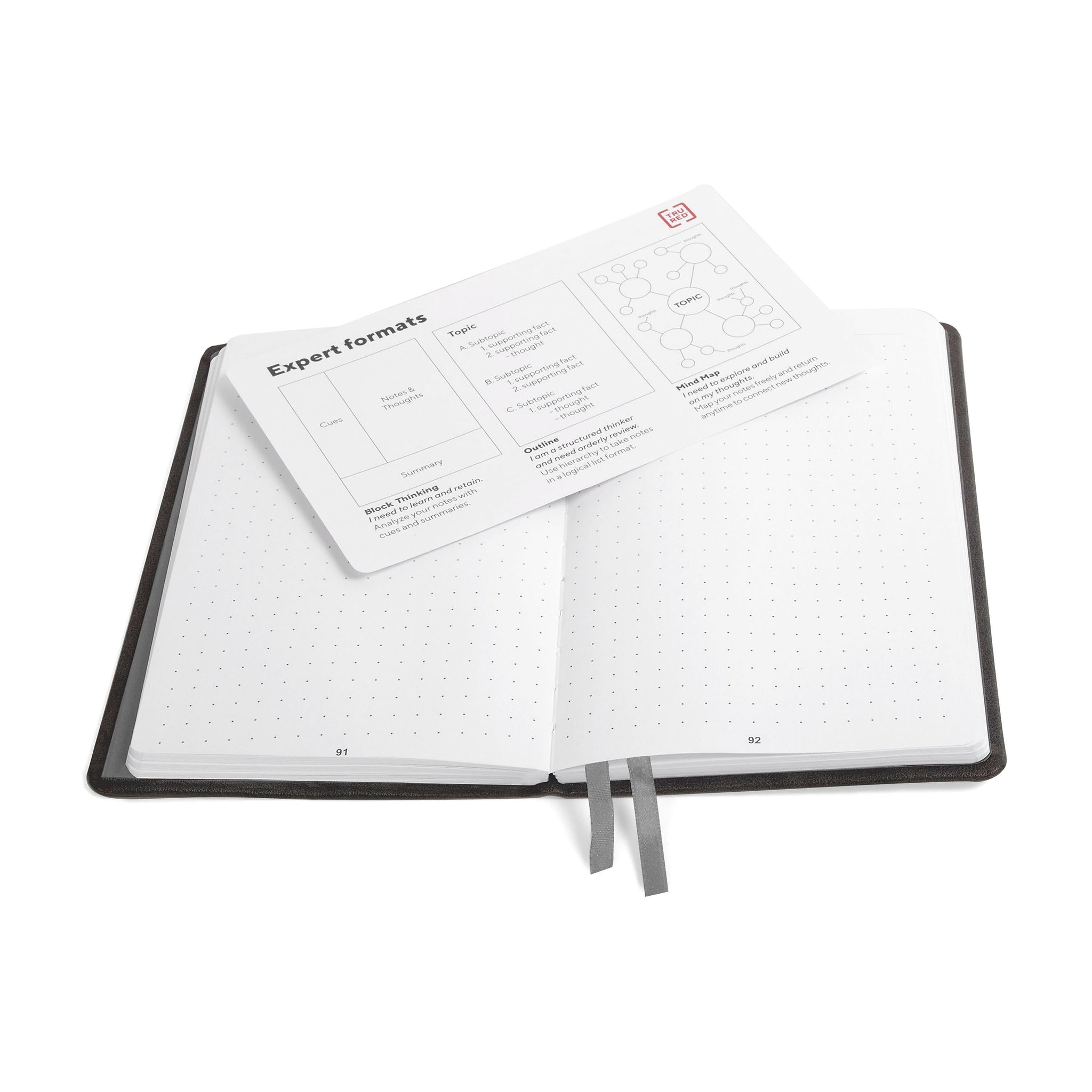 TRU RED™ Medium Explore Journal, Dotted, Black