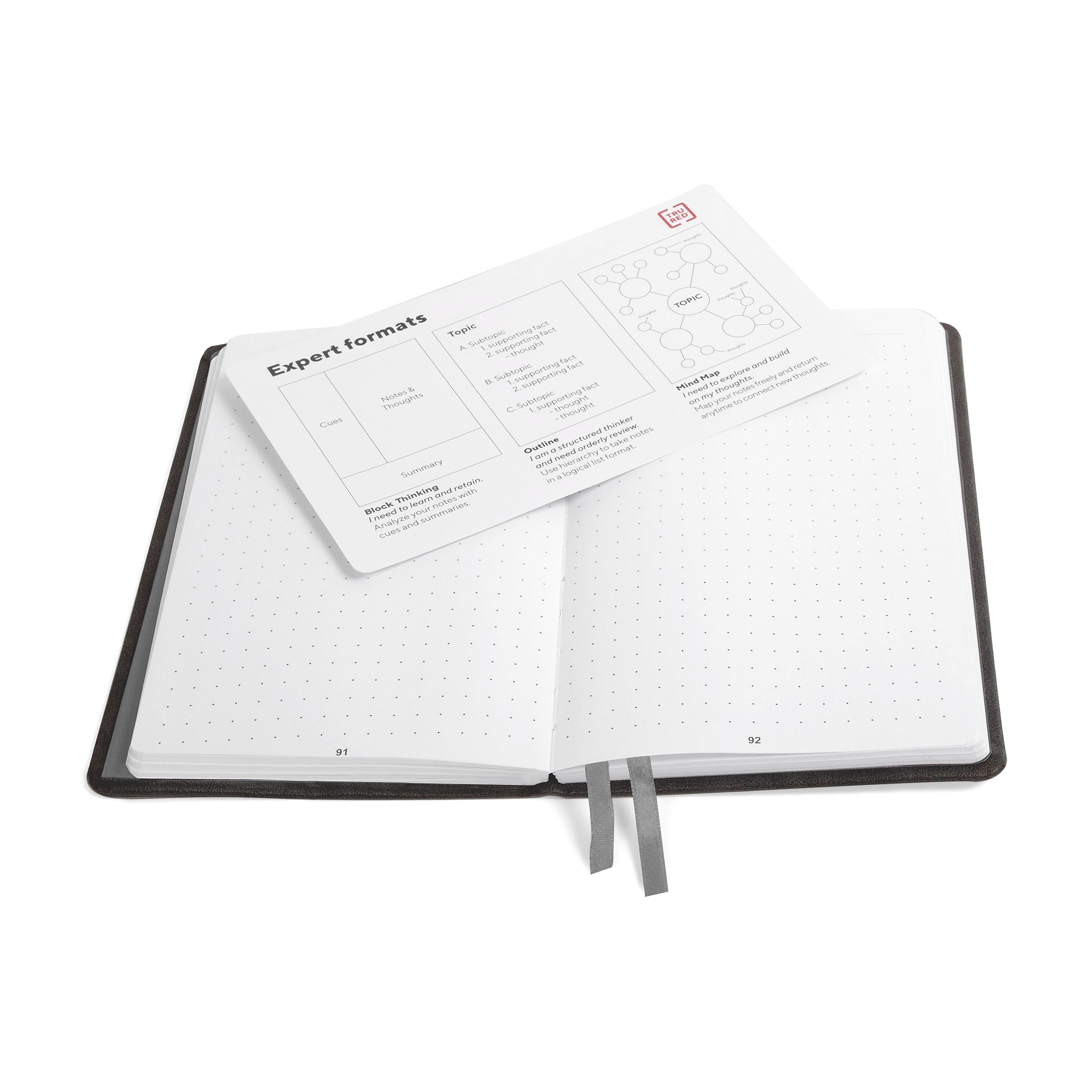 TRU RED™ Medium Explore Journal, Dotted, Black