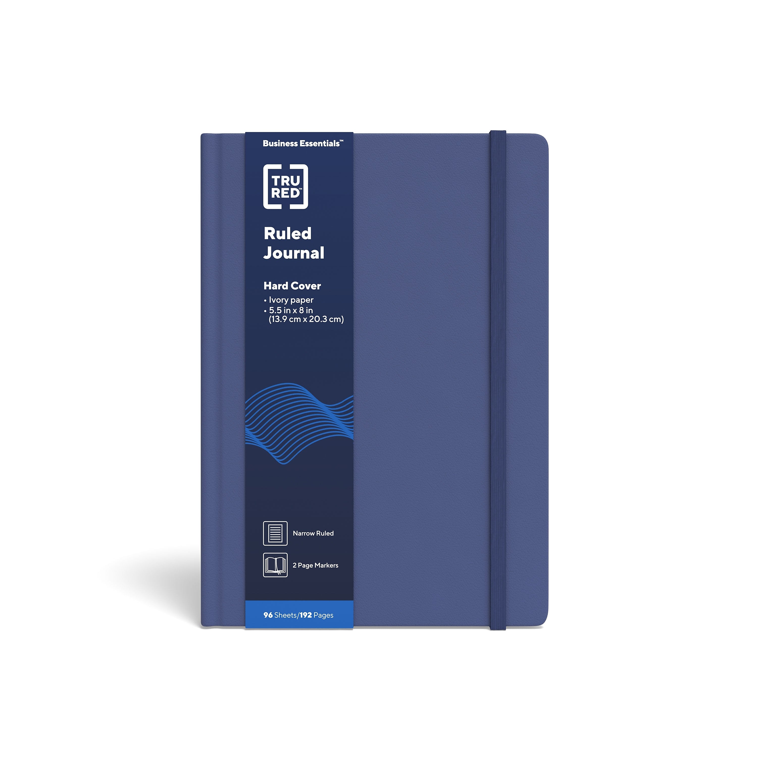 TRU RED™ Medium Hard Cover Ruled Journal, 5 1/2