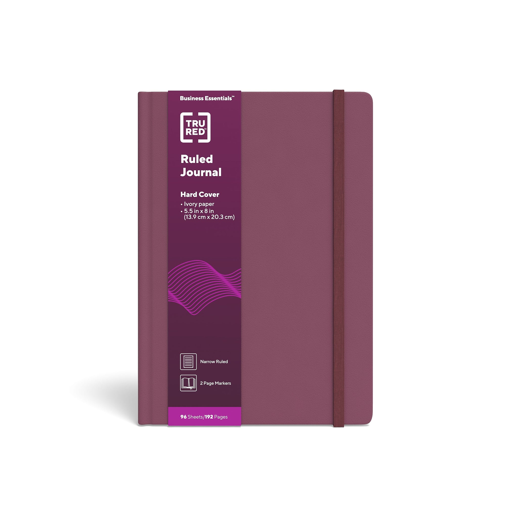 TRU RED™ Medium Hard Cover Ruled Journal, 5 1/2