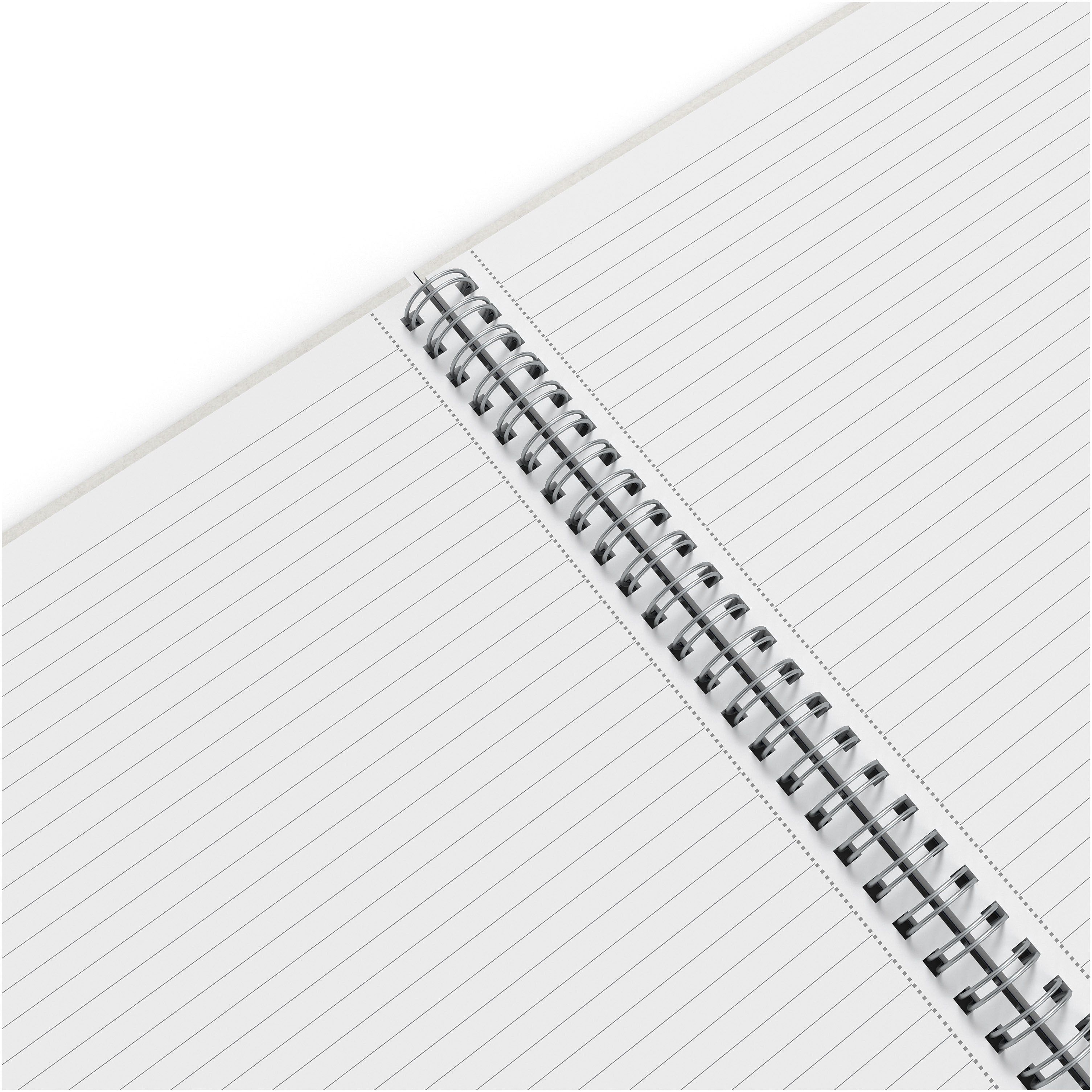 TRU RED™ Medium Hard Cover Ruled Notebook, Gray/Blue