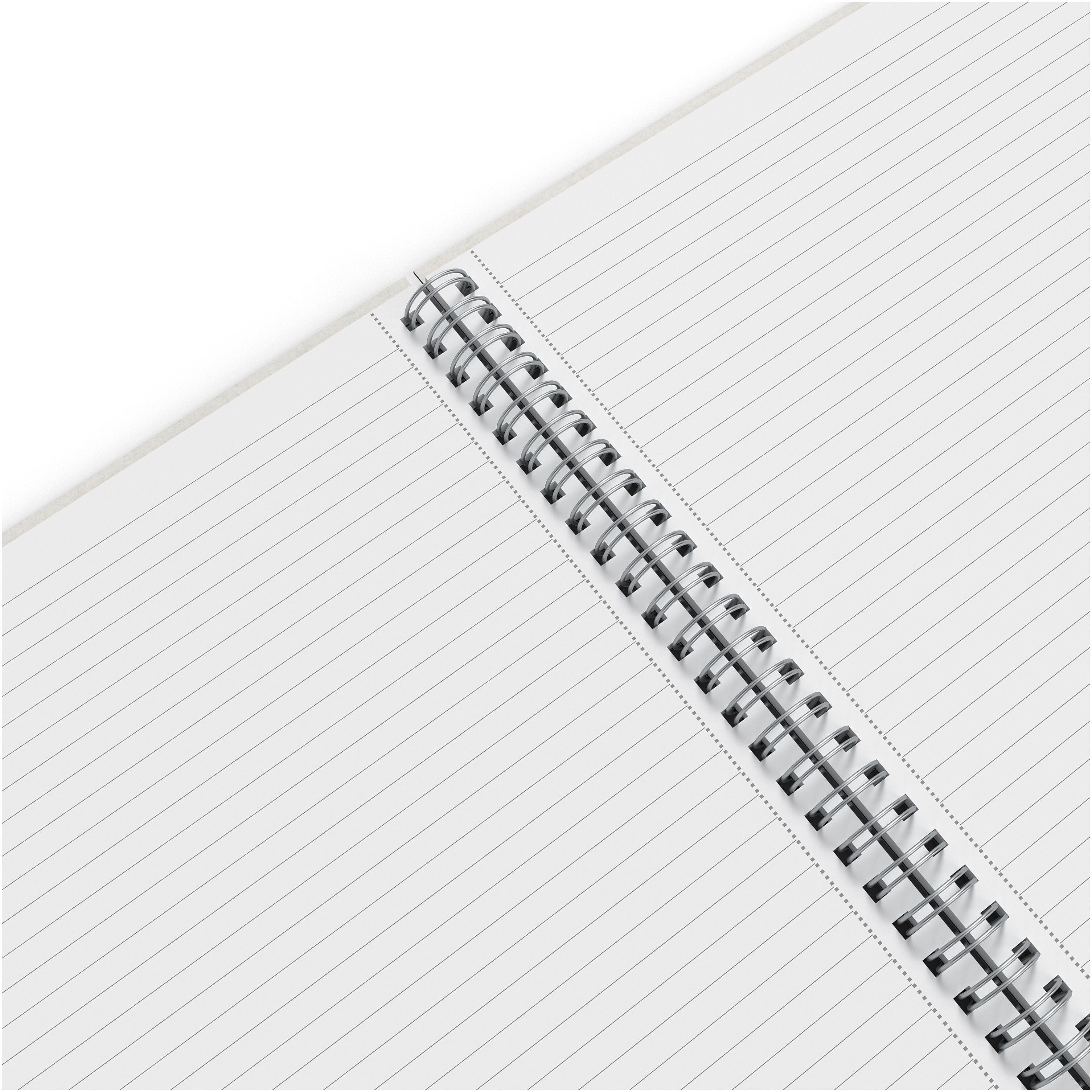 TRU RED™ Medium Hard Cover Ruled Notebook, Gray/Blue