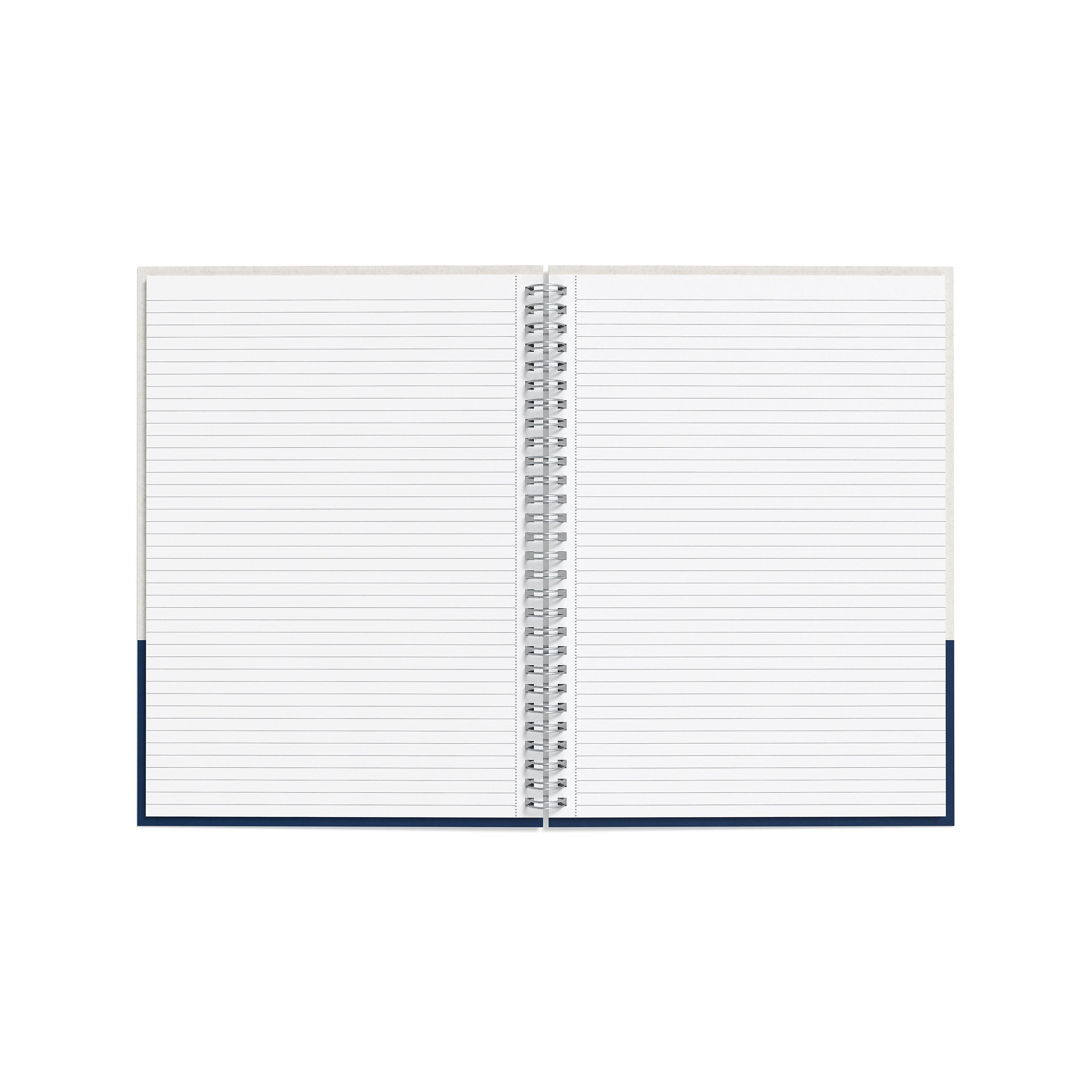 TRU RED™ Medium Hard Cover Ruled Notebook, Gray/Blue