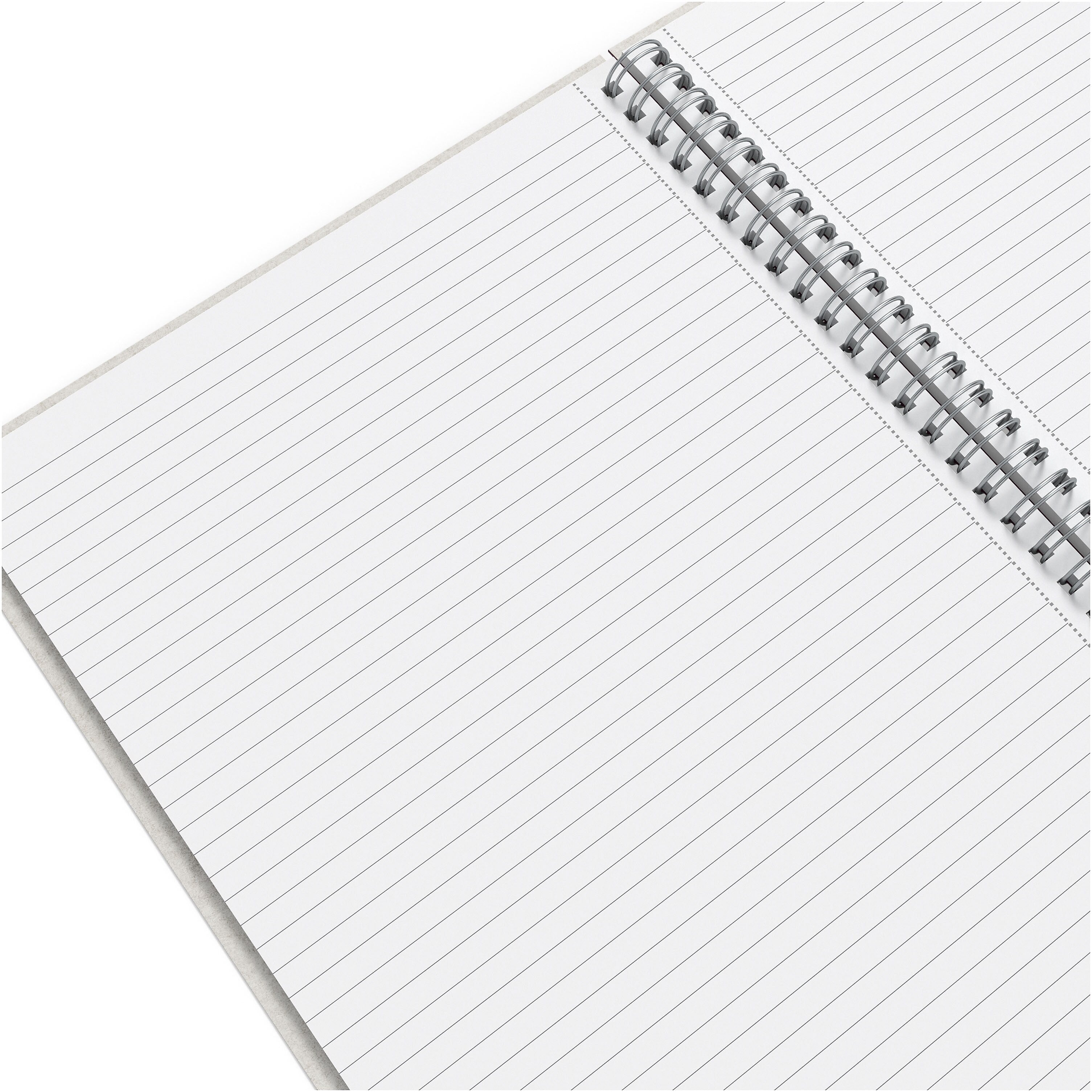 TRU RED™ Medium Hard Cover Ruled Notebook, Gray/Purple