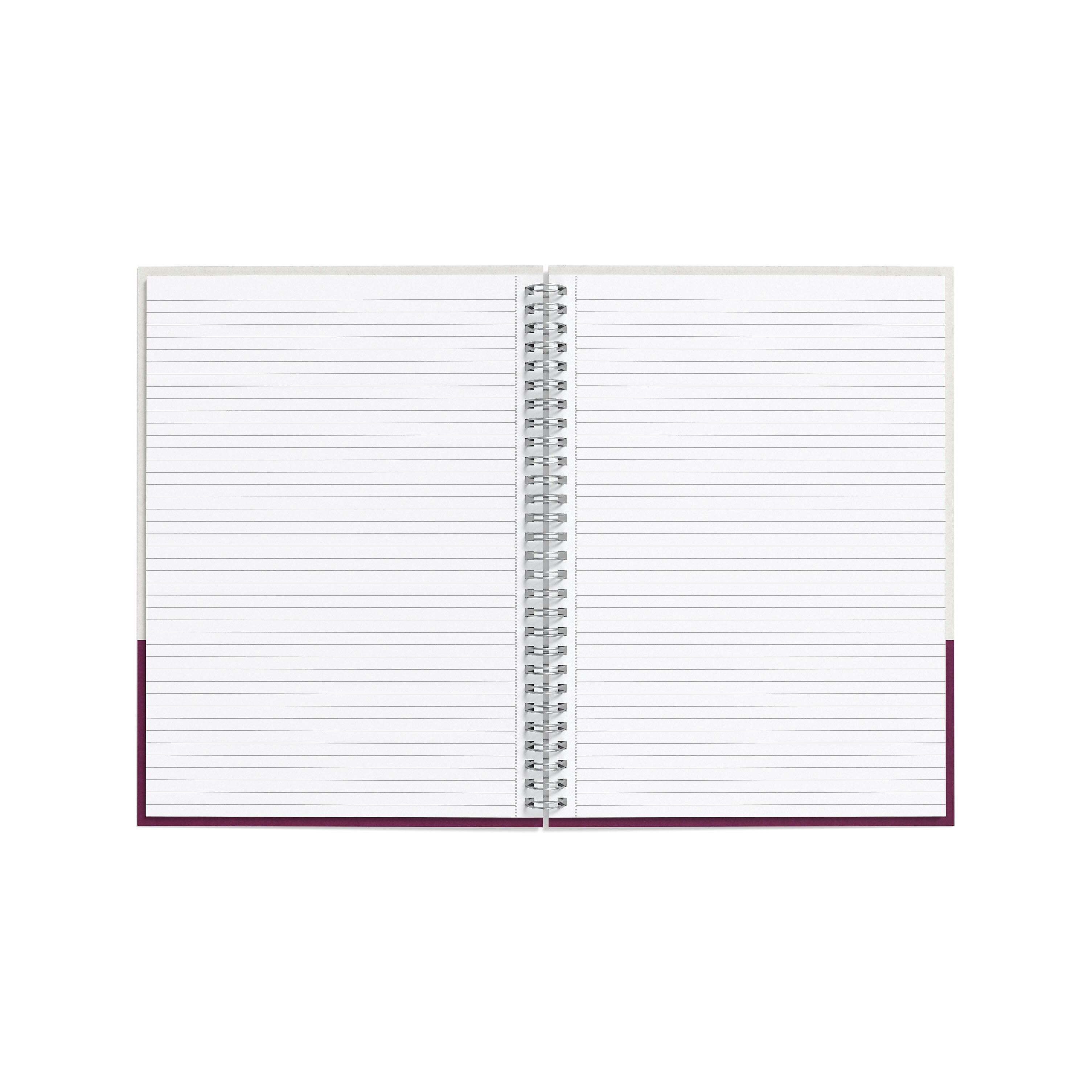 TRU RED™ Medium Hard Cover Ruled Notebook, Gray/Purple