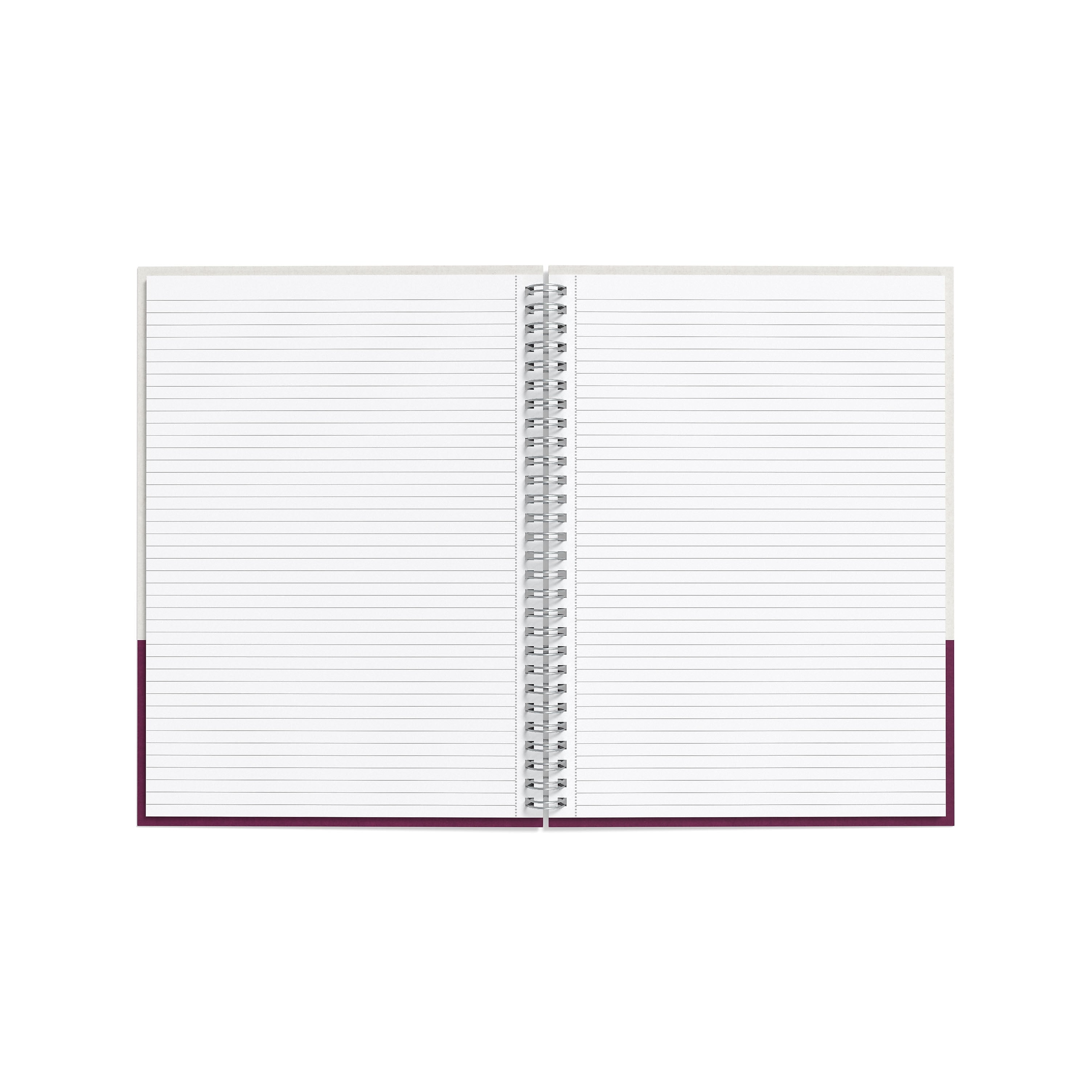 TRU RED™ Medium Hard Cover Ruled Notebook, Gray/Purple
