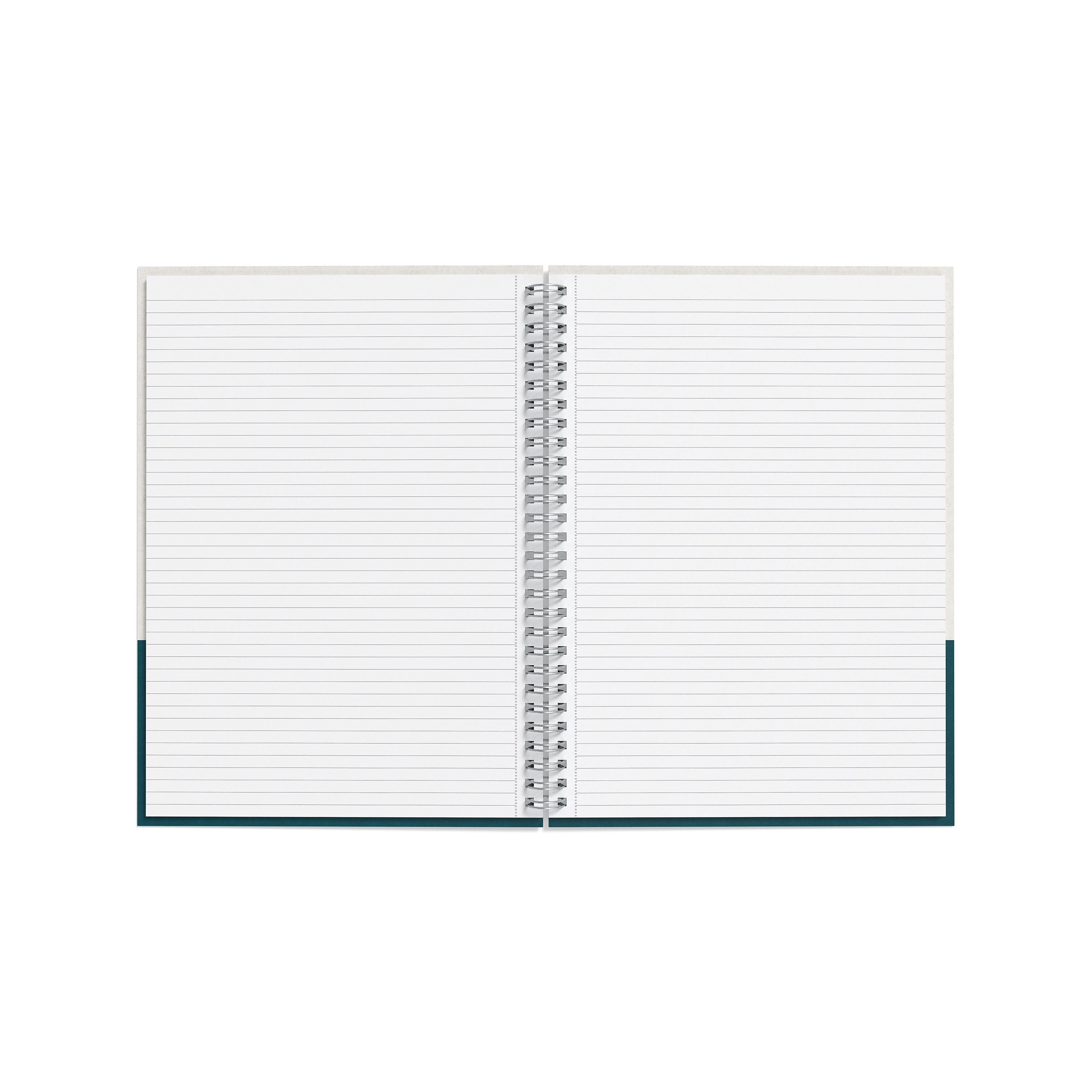 TRU RED™ Medium Hard Cover Ruled Notebook, Gray/Teal