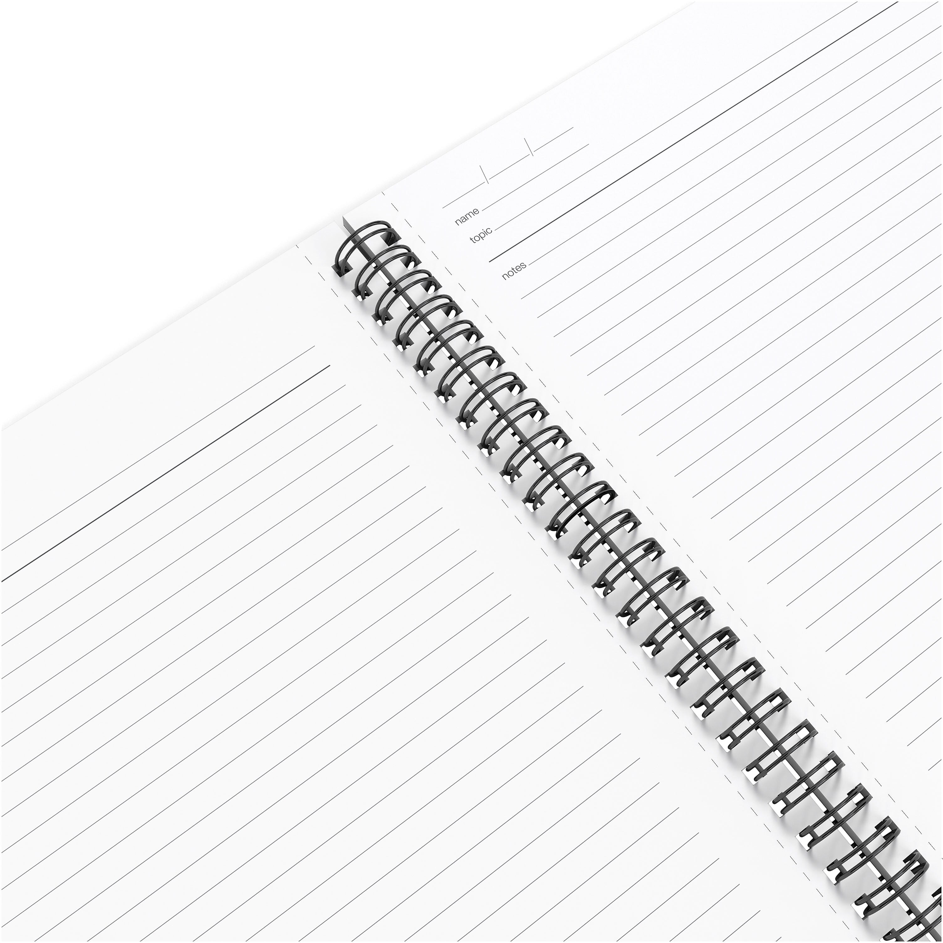 TRU RED™ Medium Soft Cover Meeting Notebook, Black