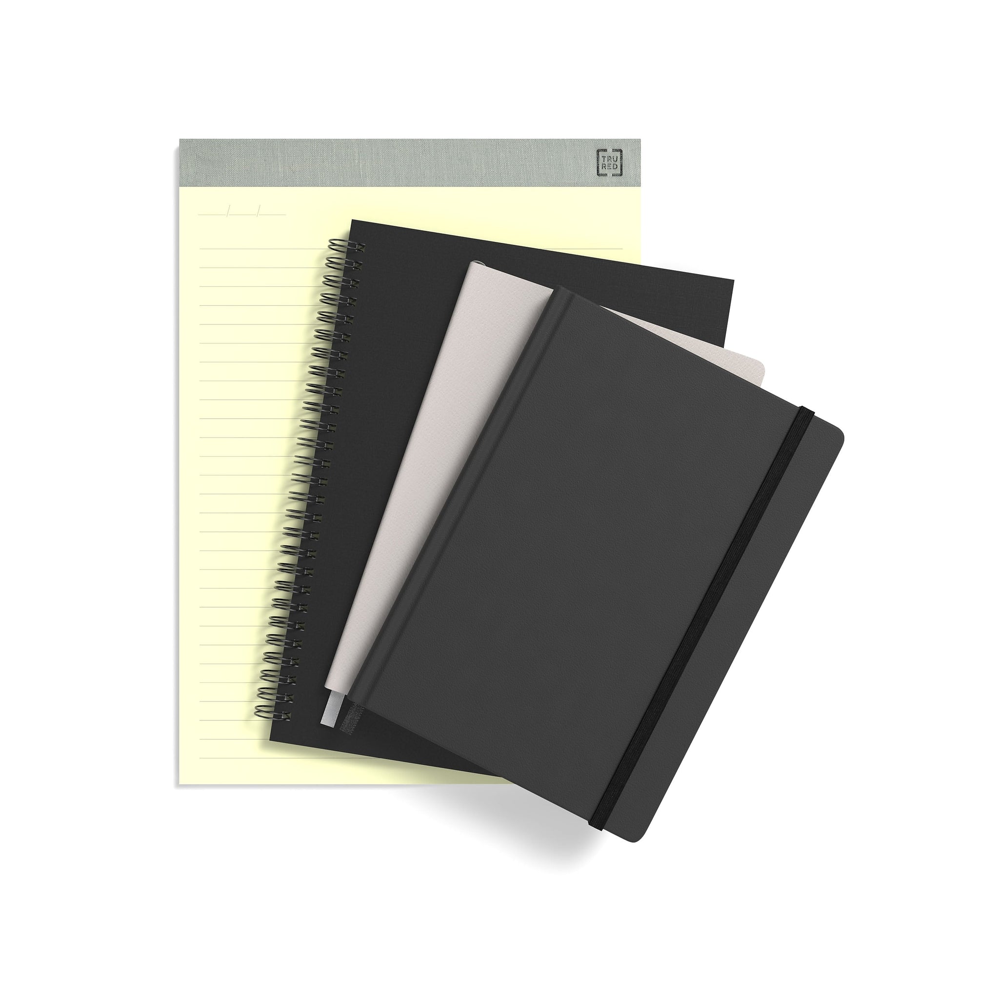 TRU RED™ Medium Soft Cover Meeting Notebook, Black