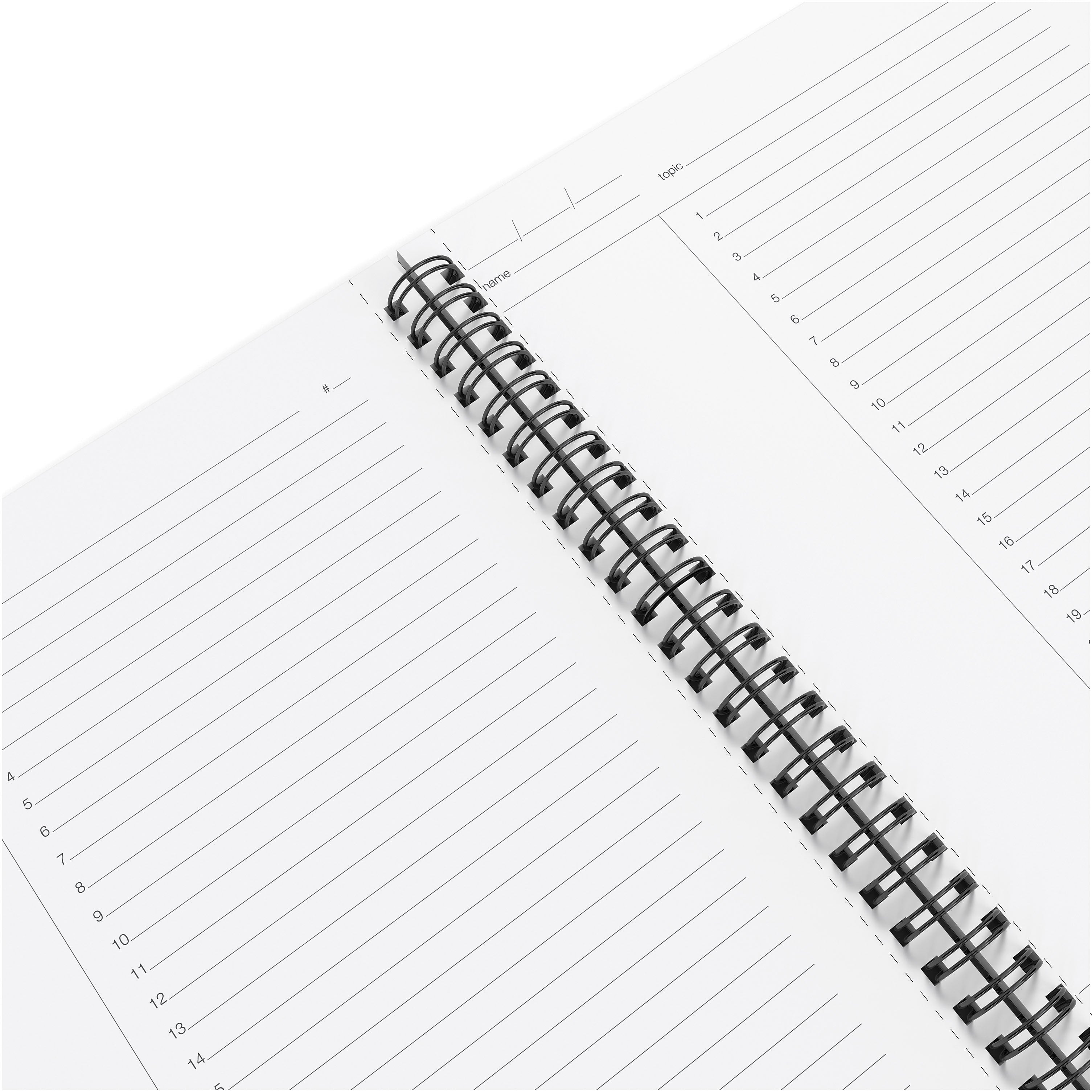 TRU RED™ Medium Soft Cover Project Planner Notebook, Black