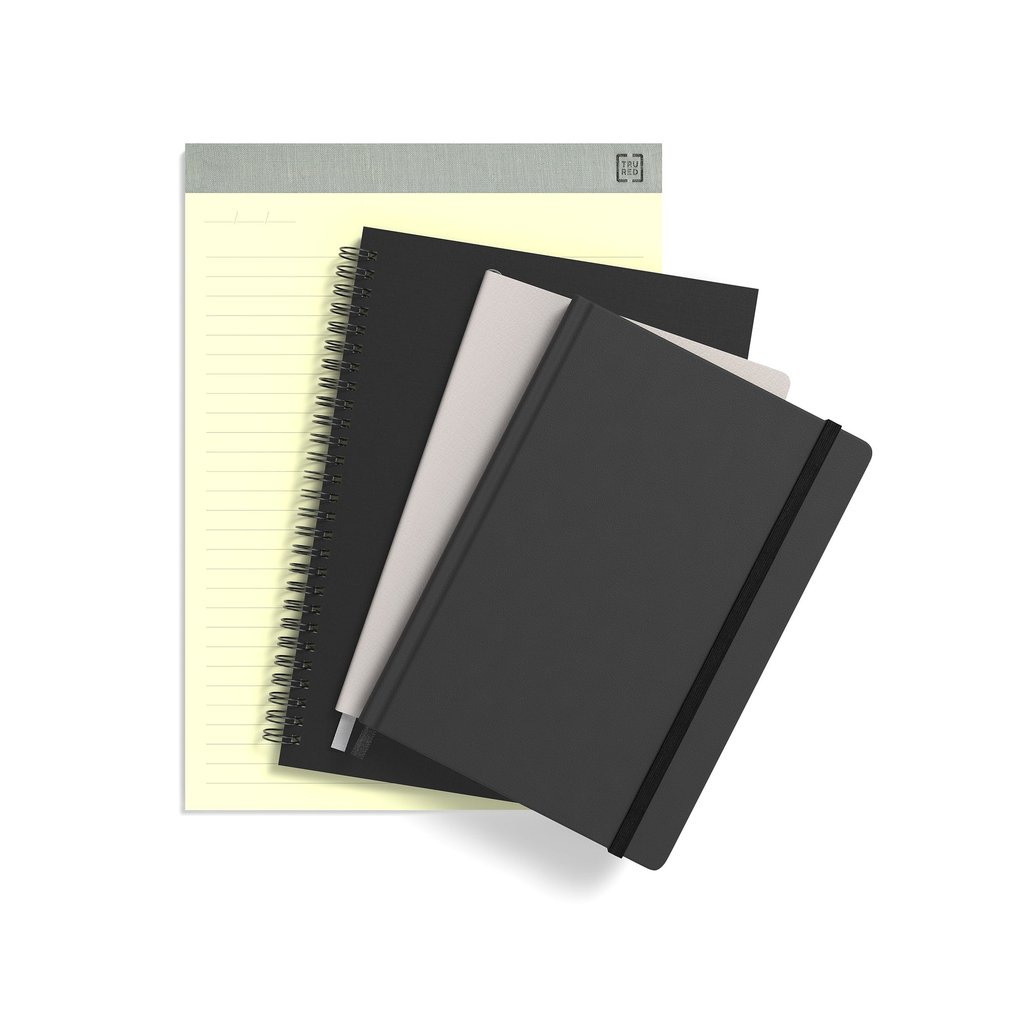 TRU RED™ Medium Soft Cover Ruled Notebook, Black