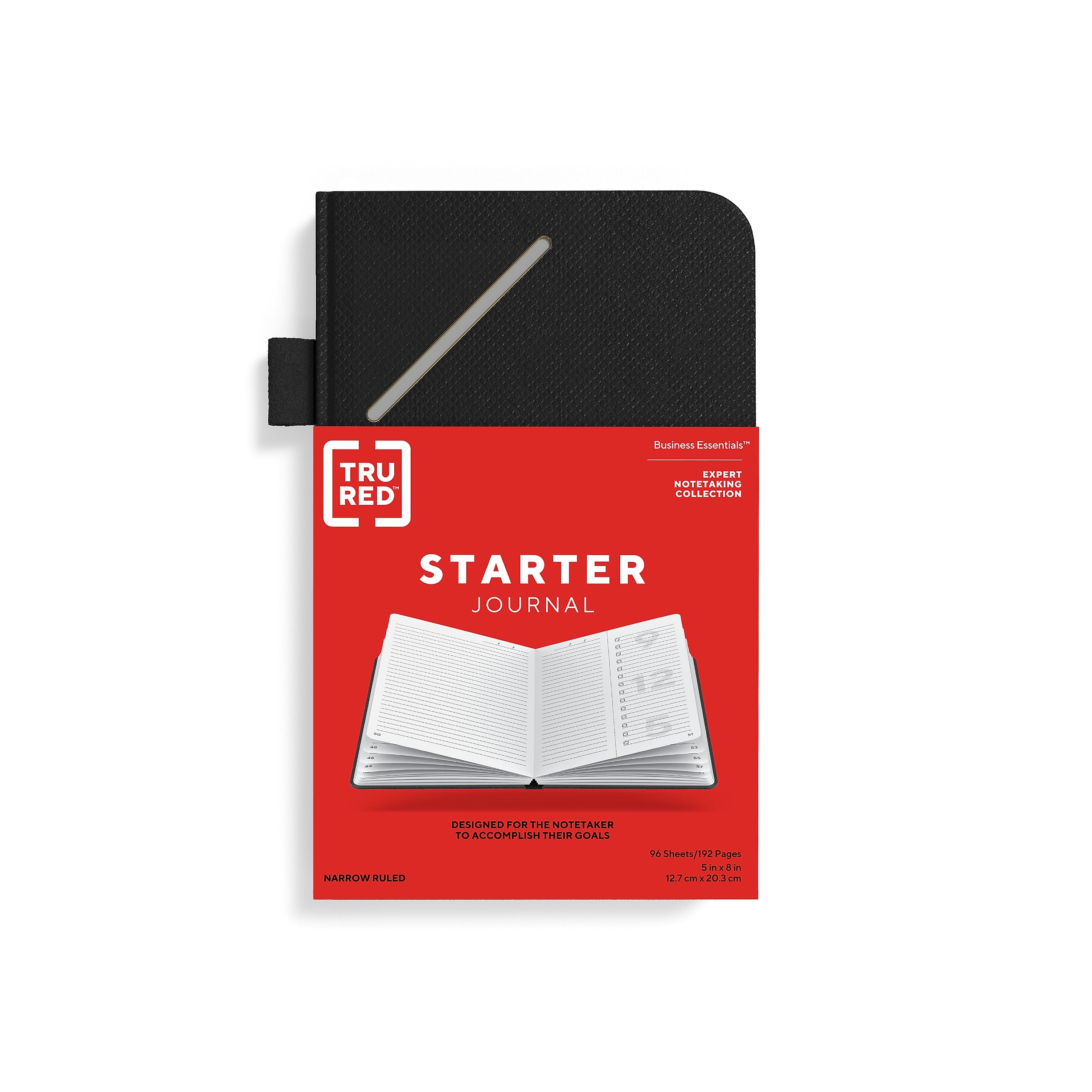 TRU RED™ Medium Starter Journal, Black
