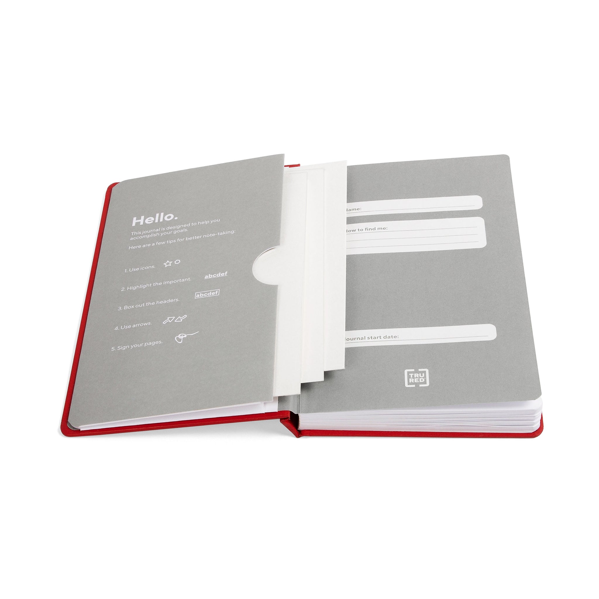 TRU RED™ Medium Starter Journal, Red