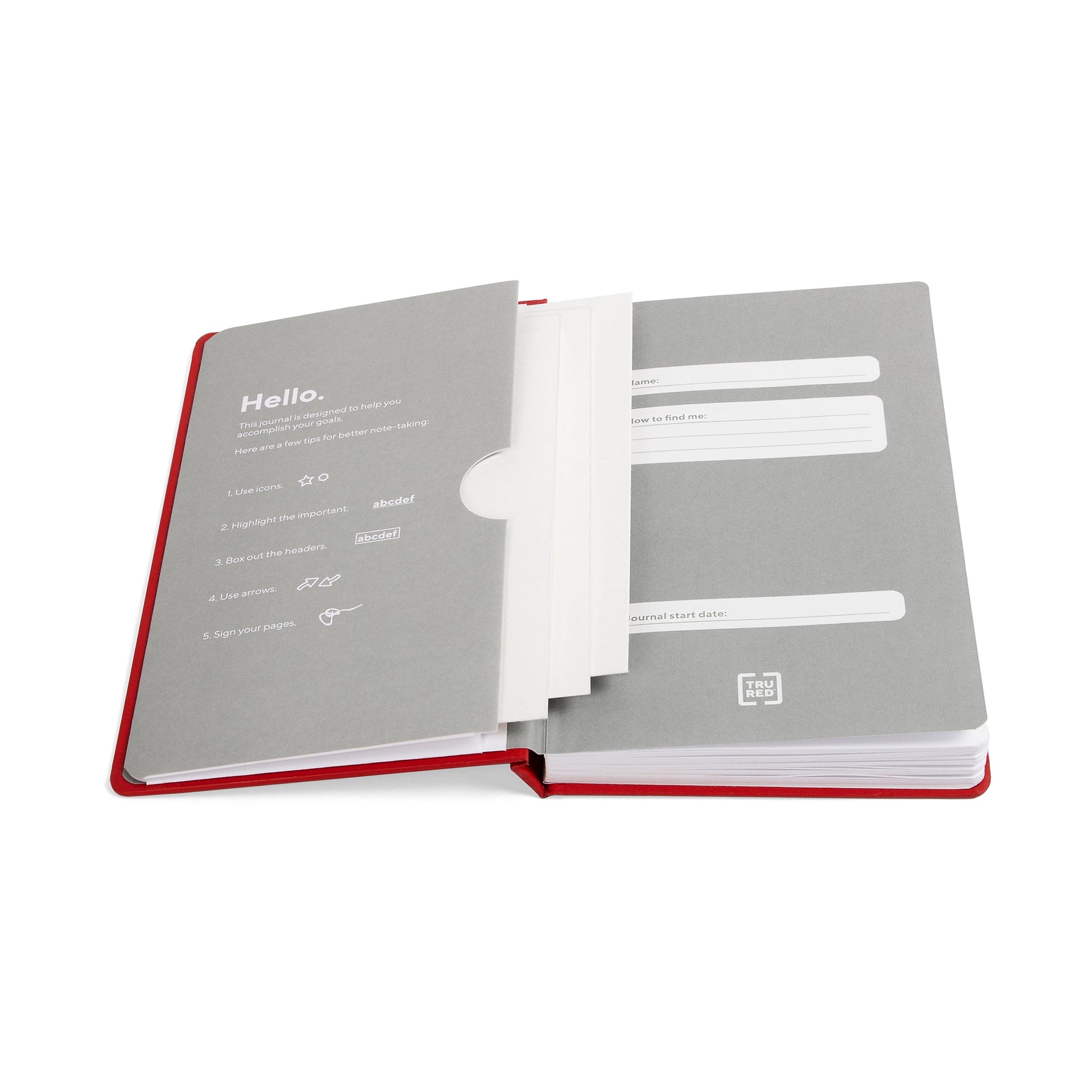 TRU RED™ Medium Starter Journal, Red