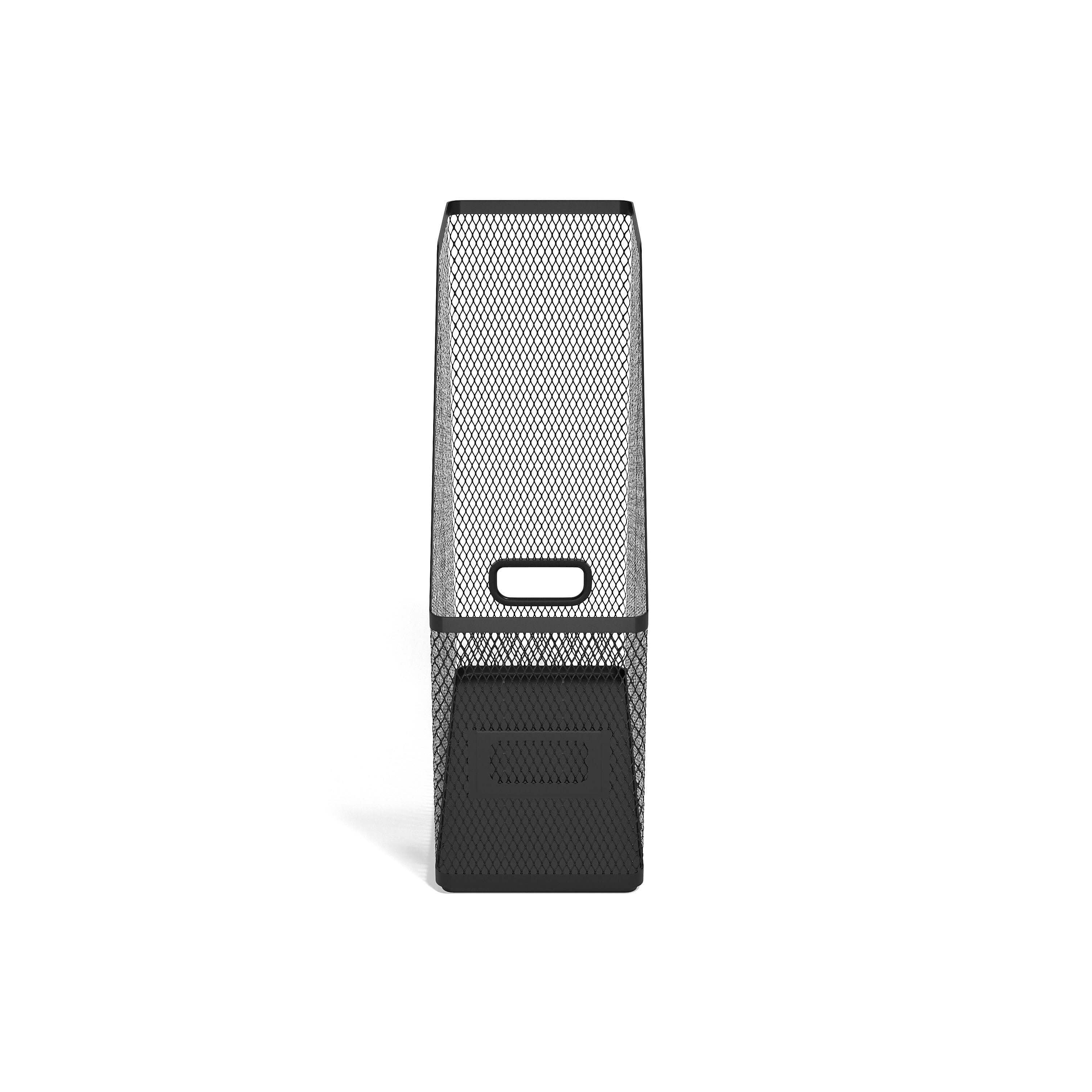 TRU RED™ Metal Magazine File, Matte Black, Each
