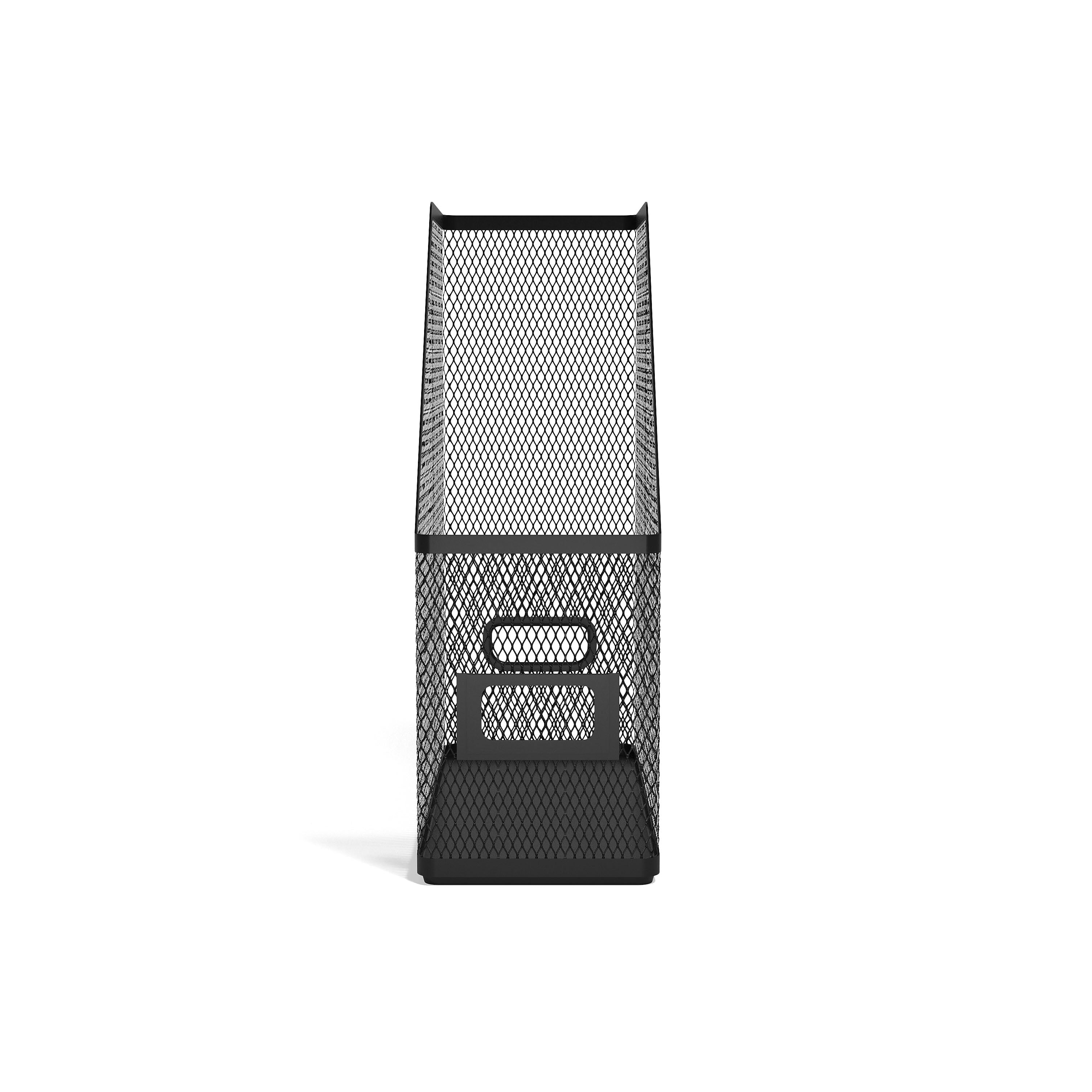 TRU RED™ Metal Magazine File, Matte Black, Each