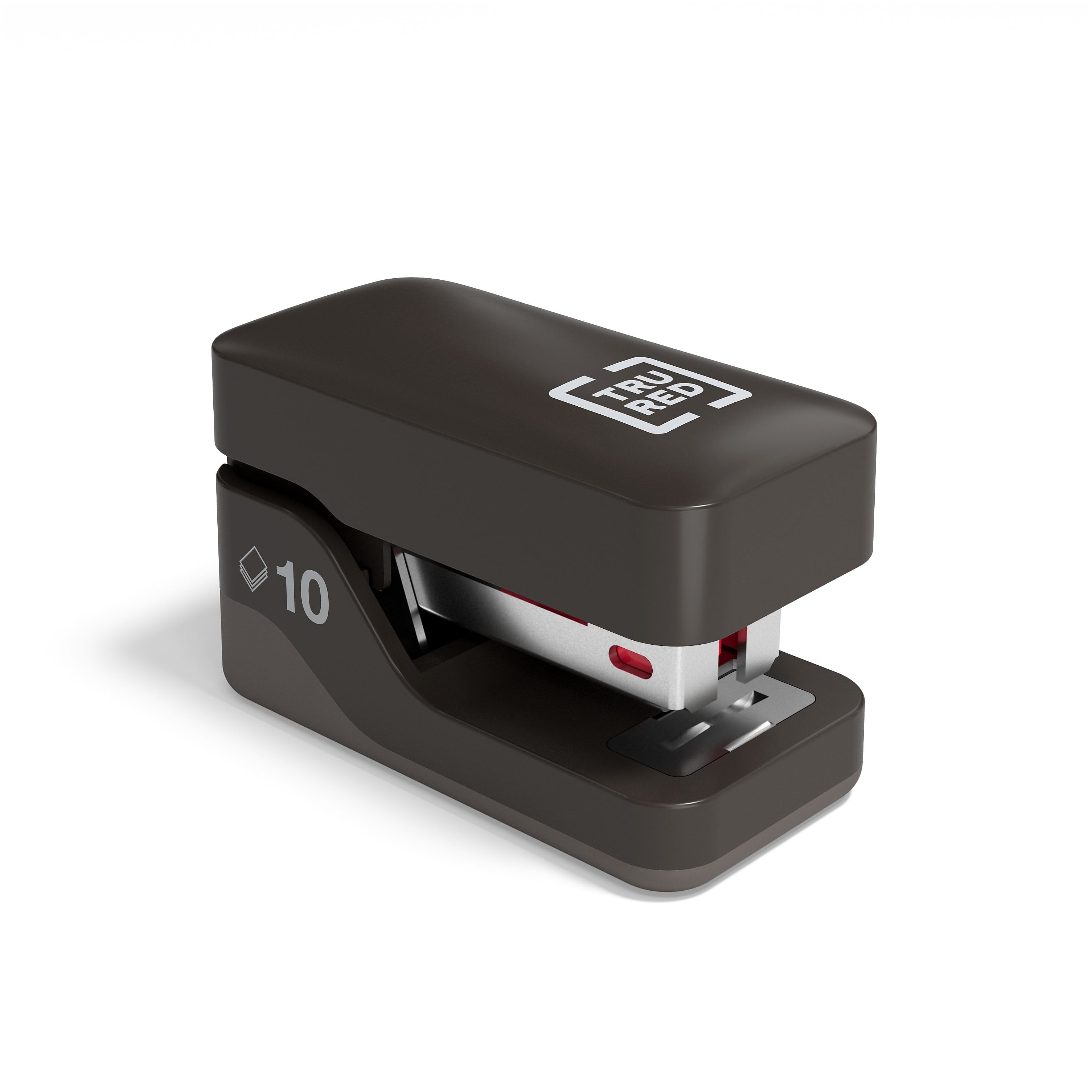 TRU RED™ Mini Stapler, 10-Sheet Capacity, Black