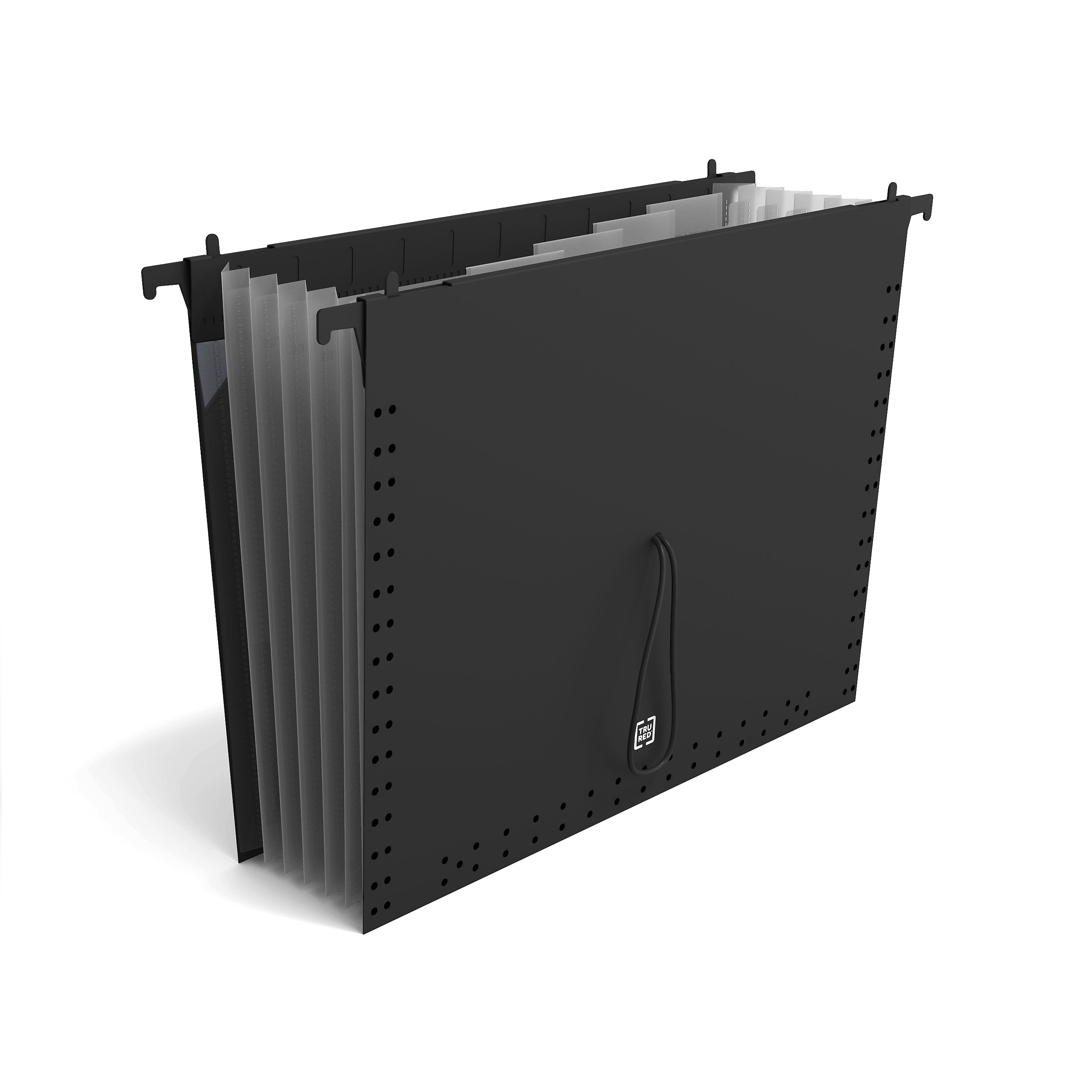 TRU RED™ Moisture Resistant Hanging File Folder, Letter Size, Black