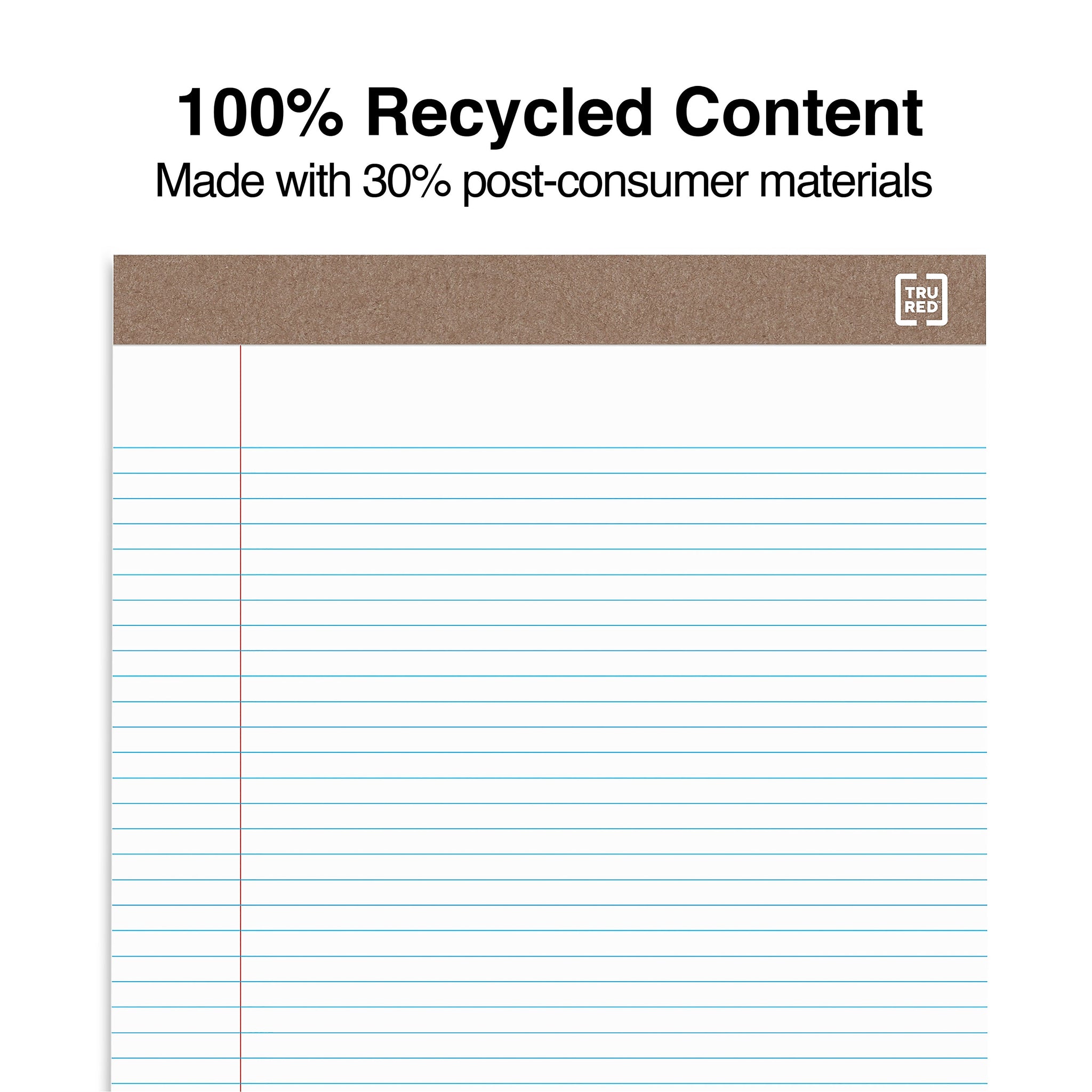 TRU RED™ Notepad, 8.5