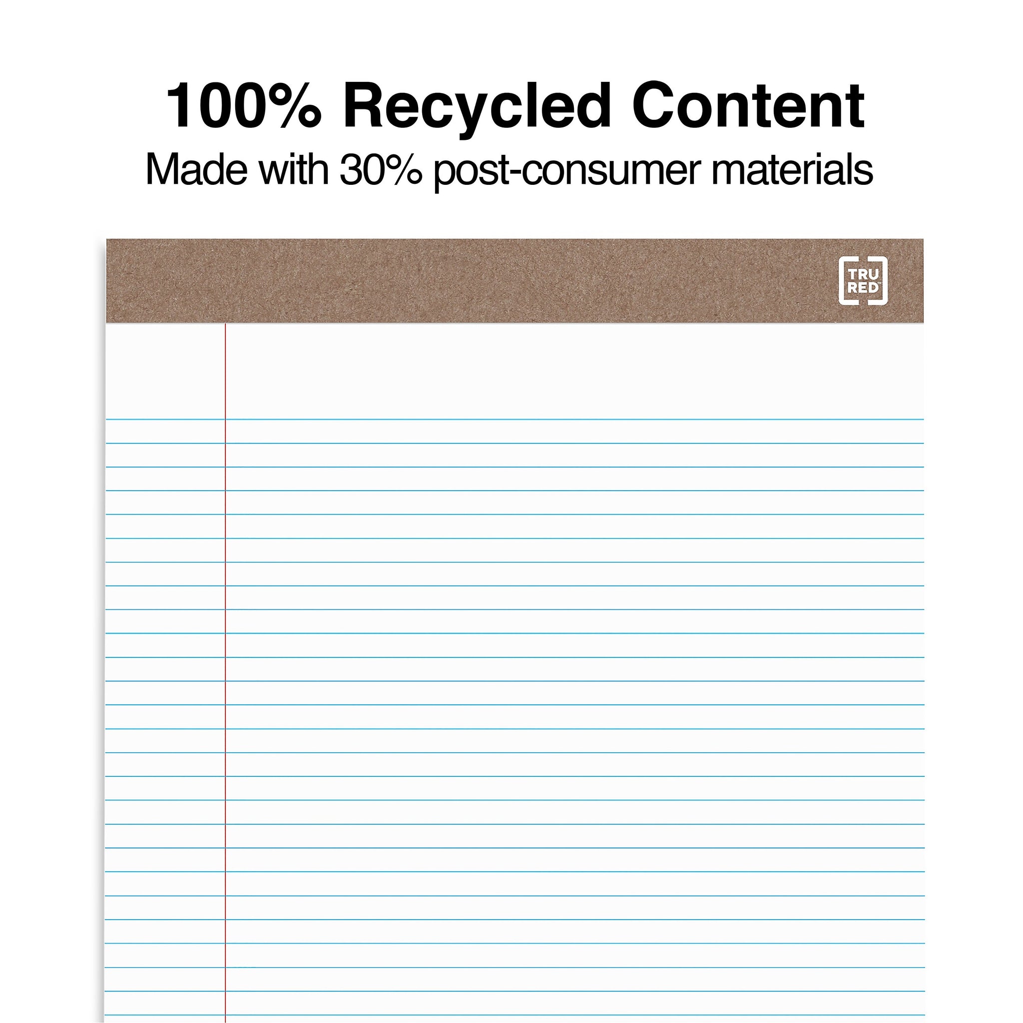 TRU RED™ Notepad, 8.5