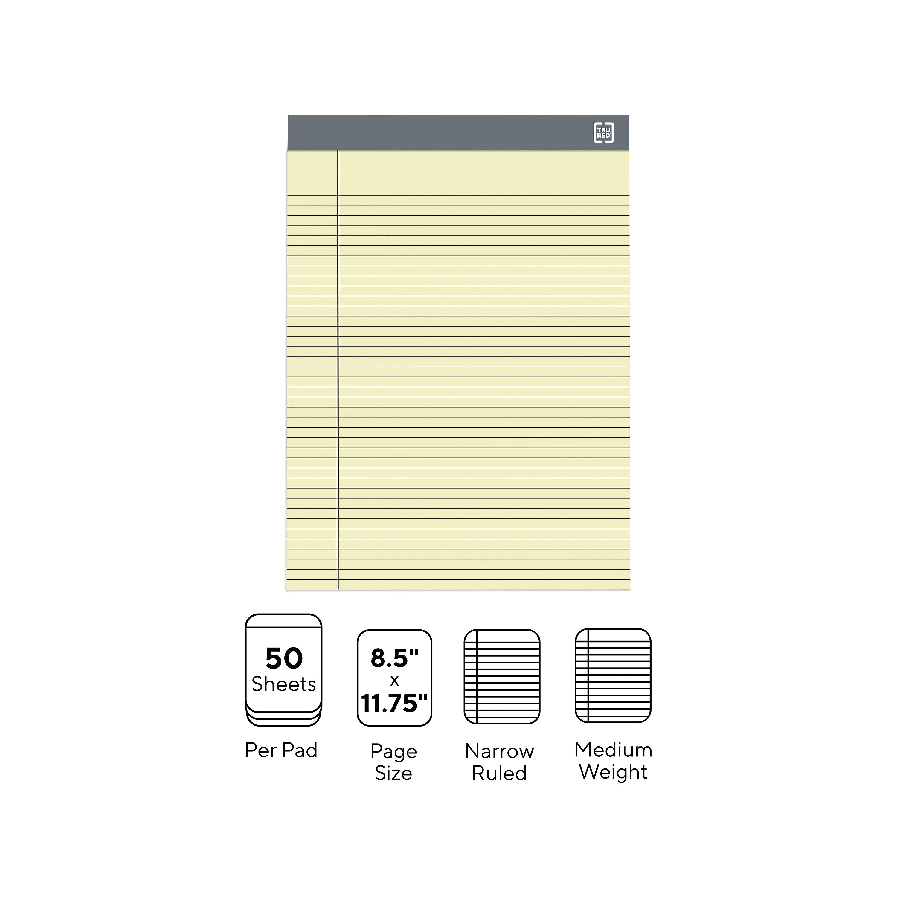 TRU RED™ Notepads, 8.5
