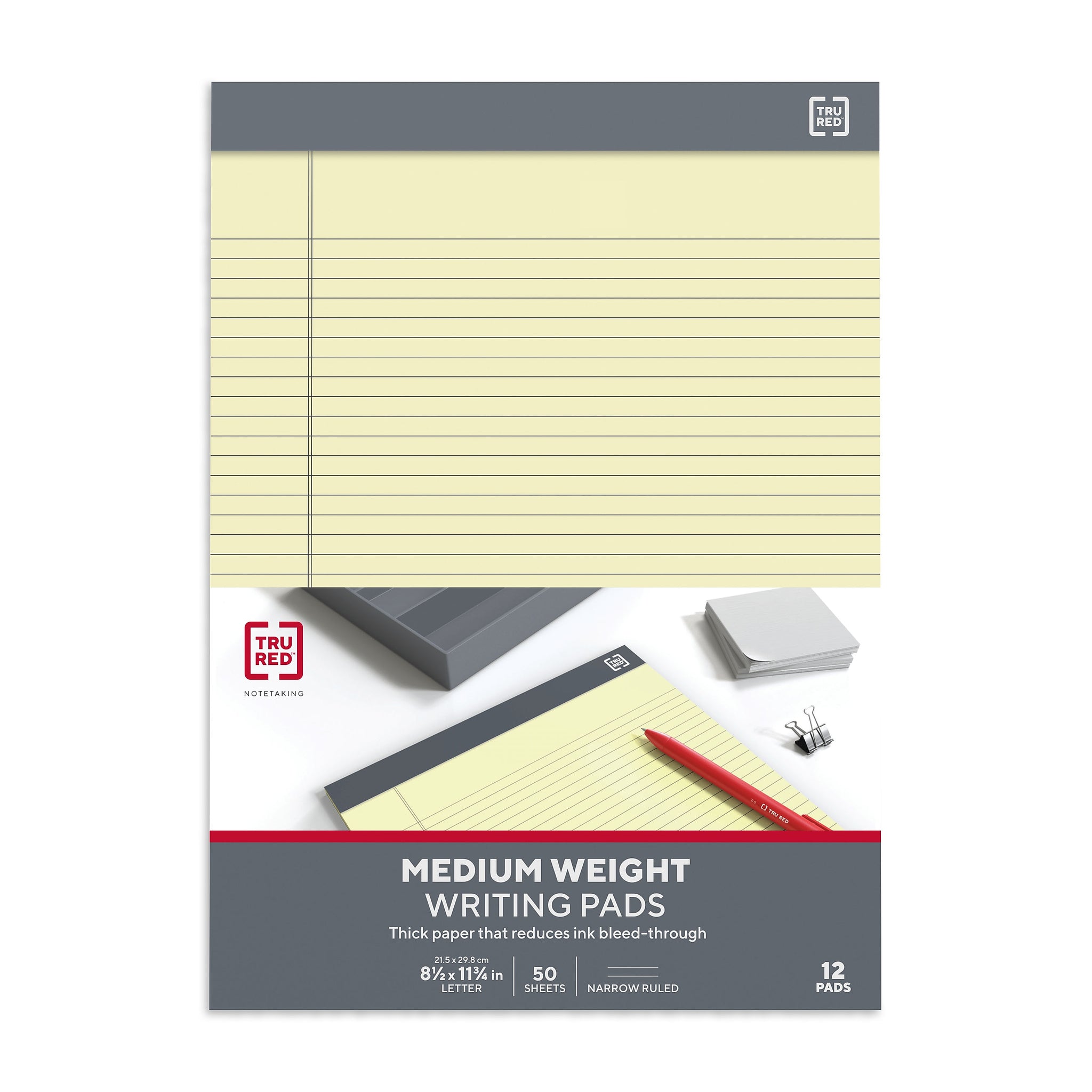 TRU RED™ Notepads, 8.5