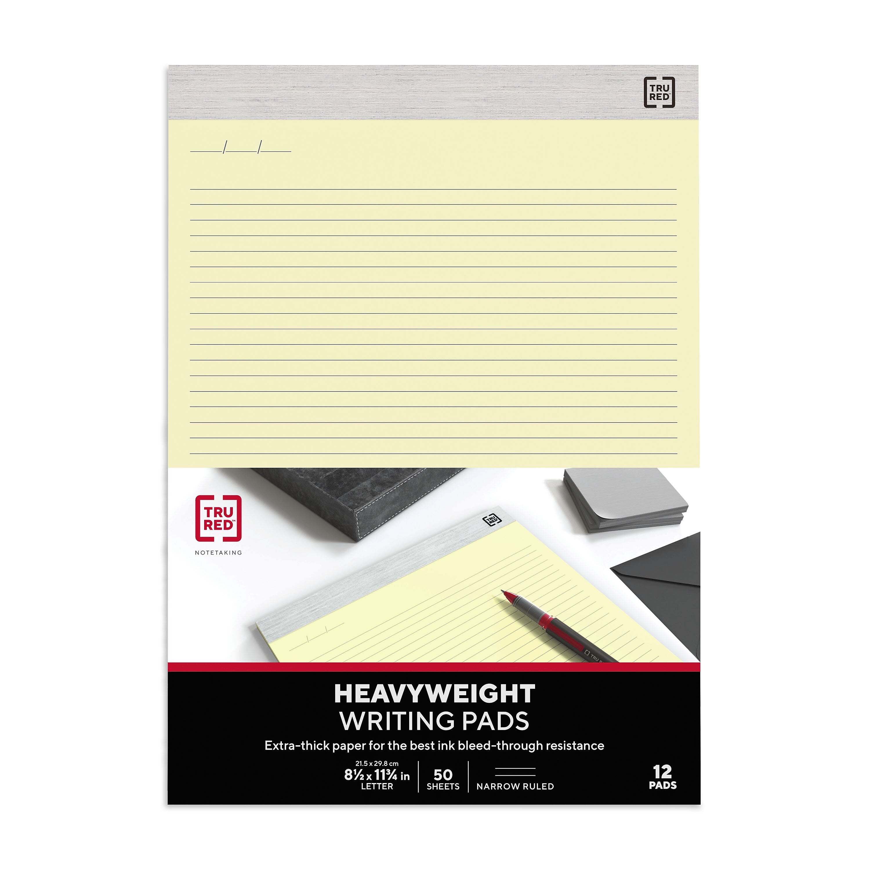 TRU RED™ Notepads, 8.5