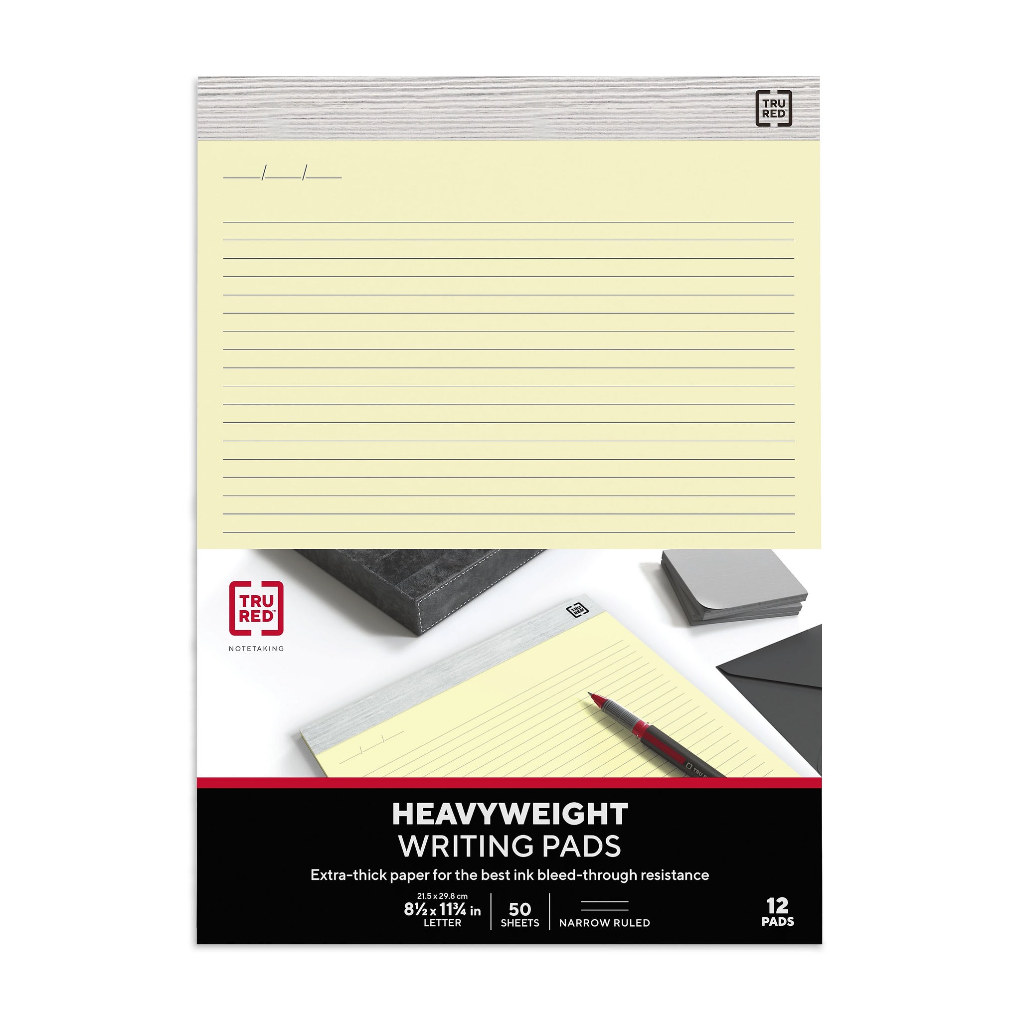 TRU RED™ Notepads, 8.5