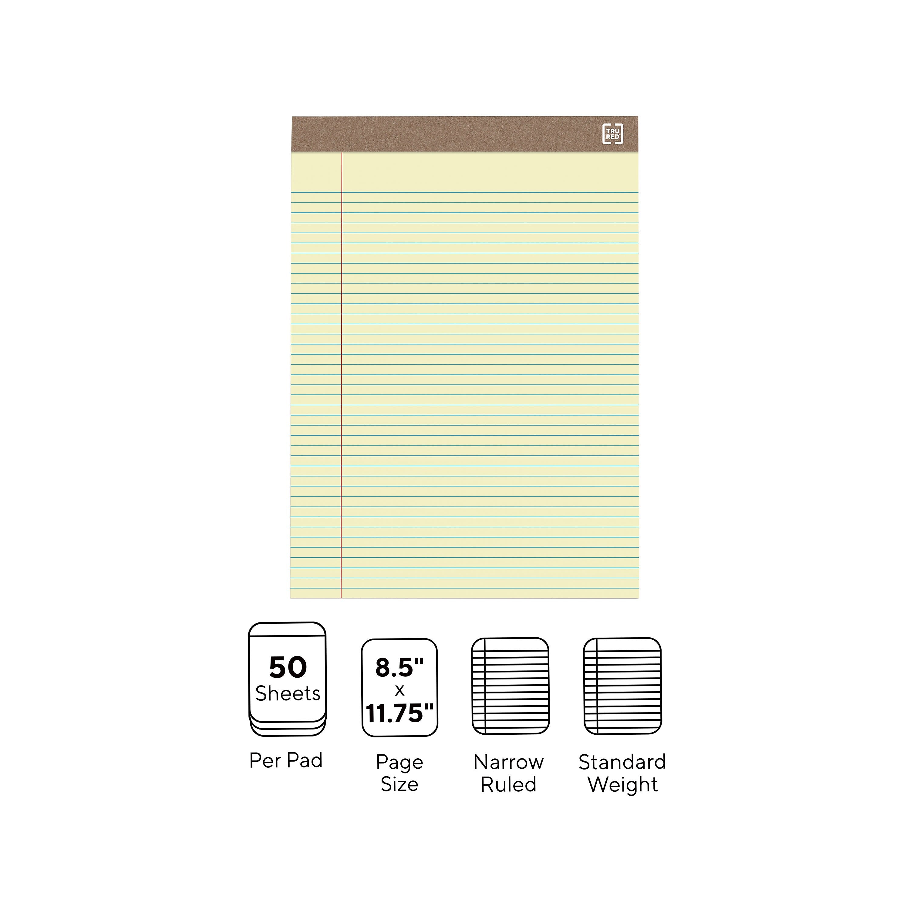 TRU RED™ Notepads, 8.5