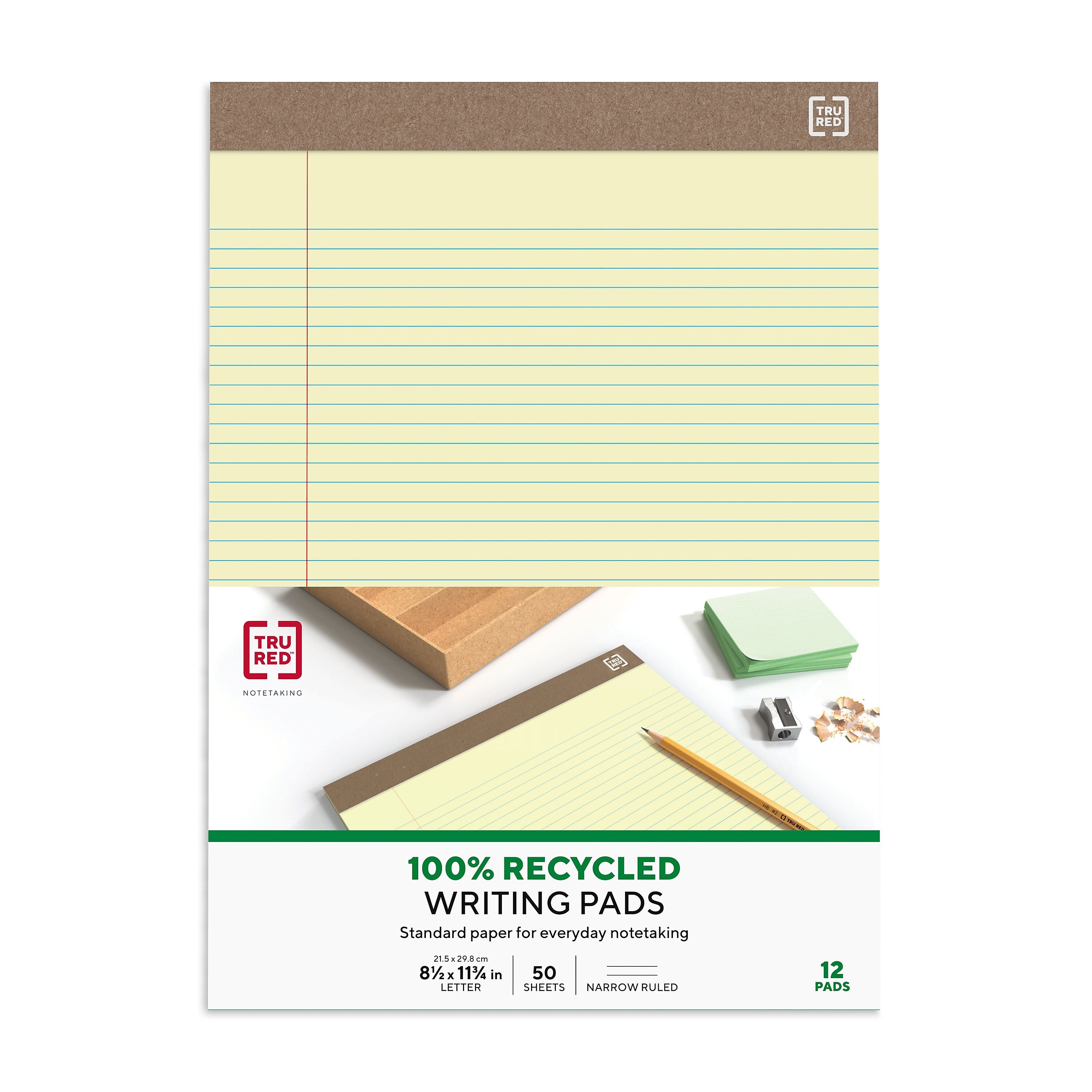 TRU RED™ Notepads, 8.5