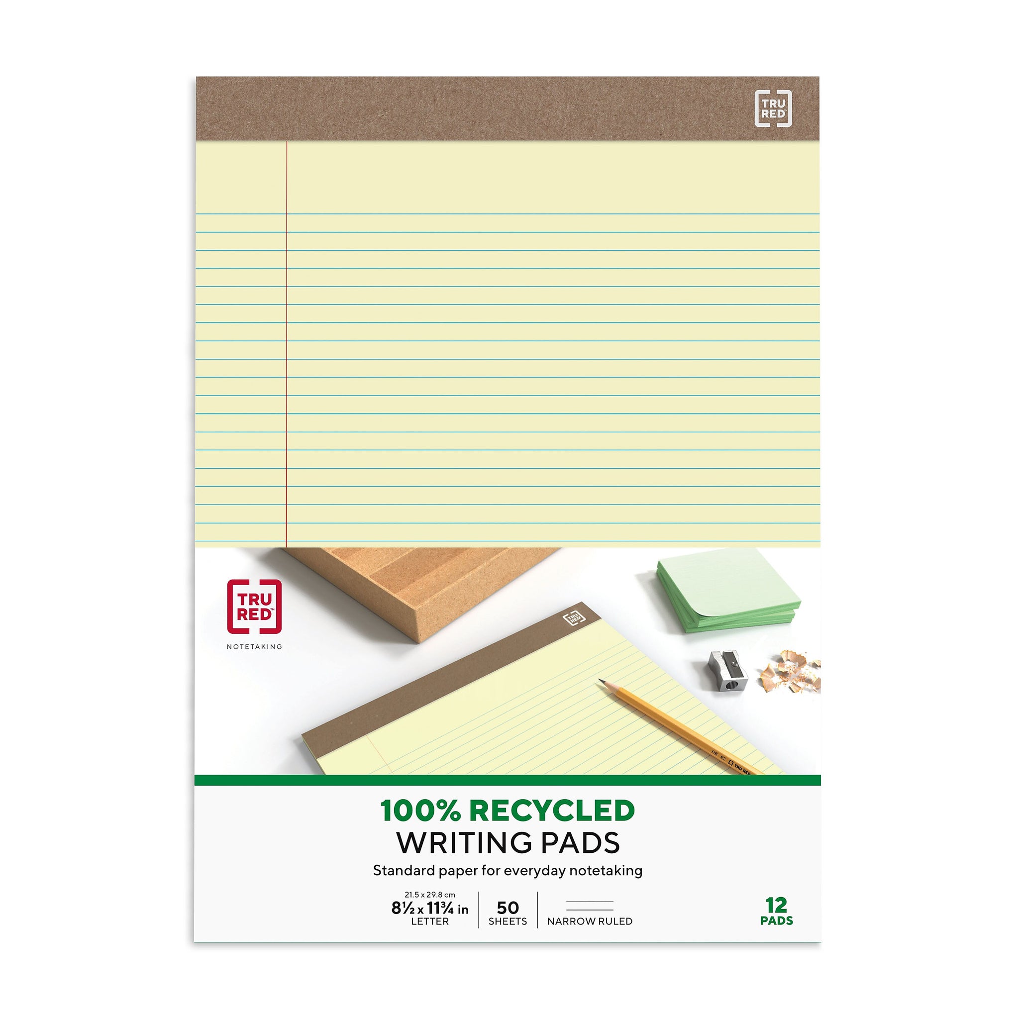 TRU RED™ Notepads, 8.5