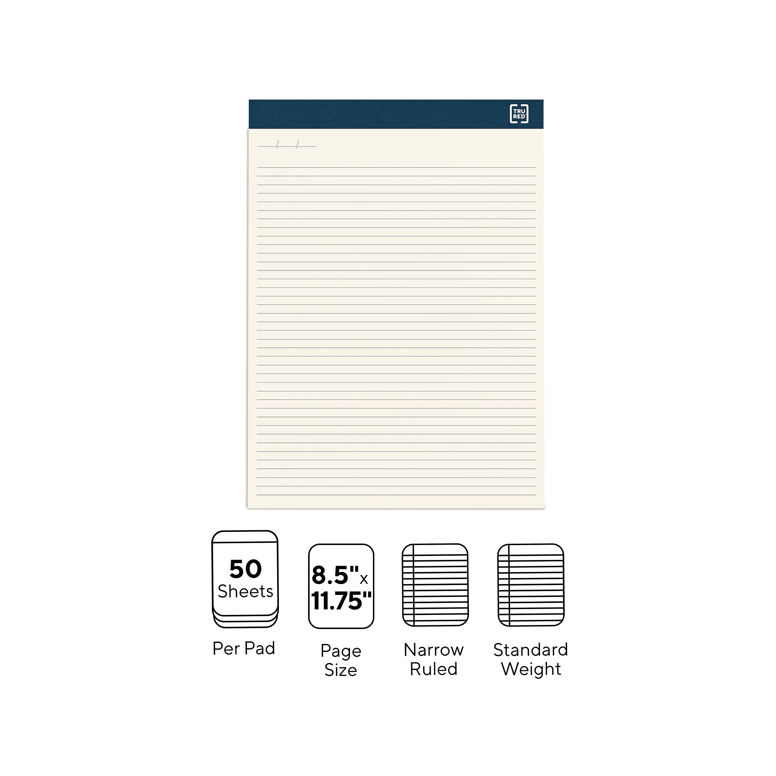 TRU RED™ Notepads, 8.5