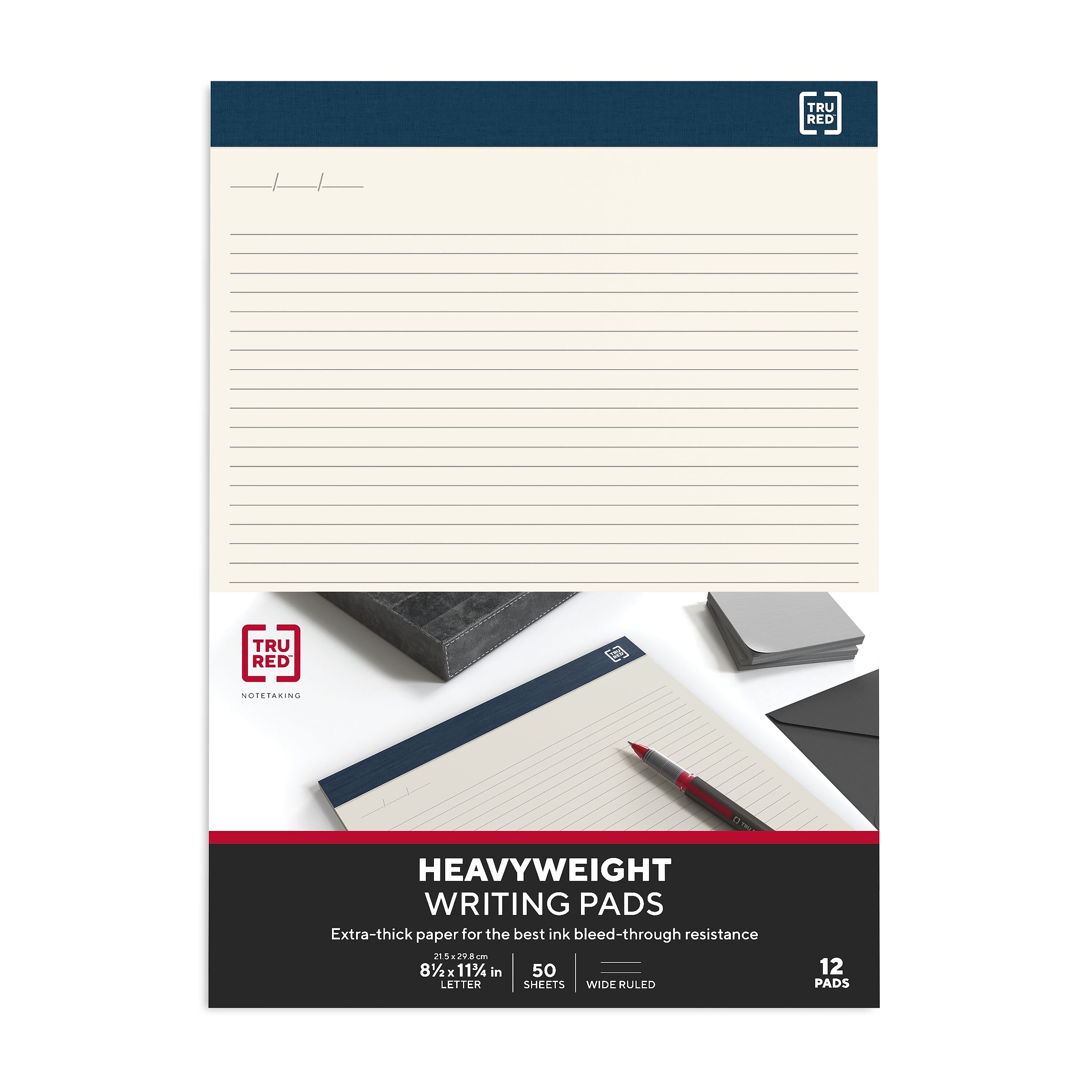 TRU RED™ Notepads, 8.5