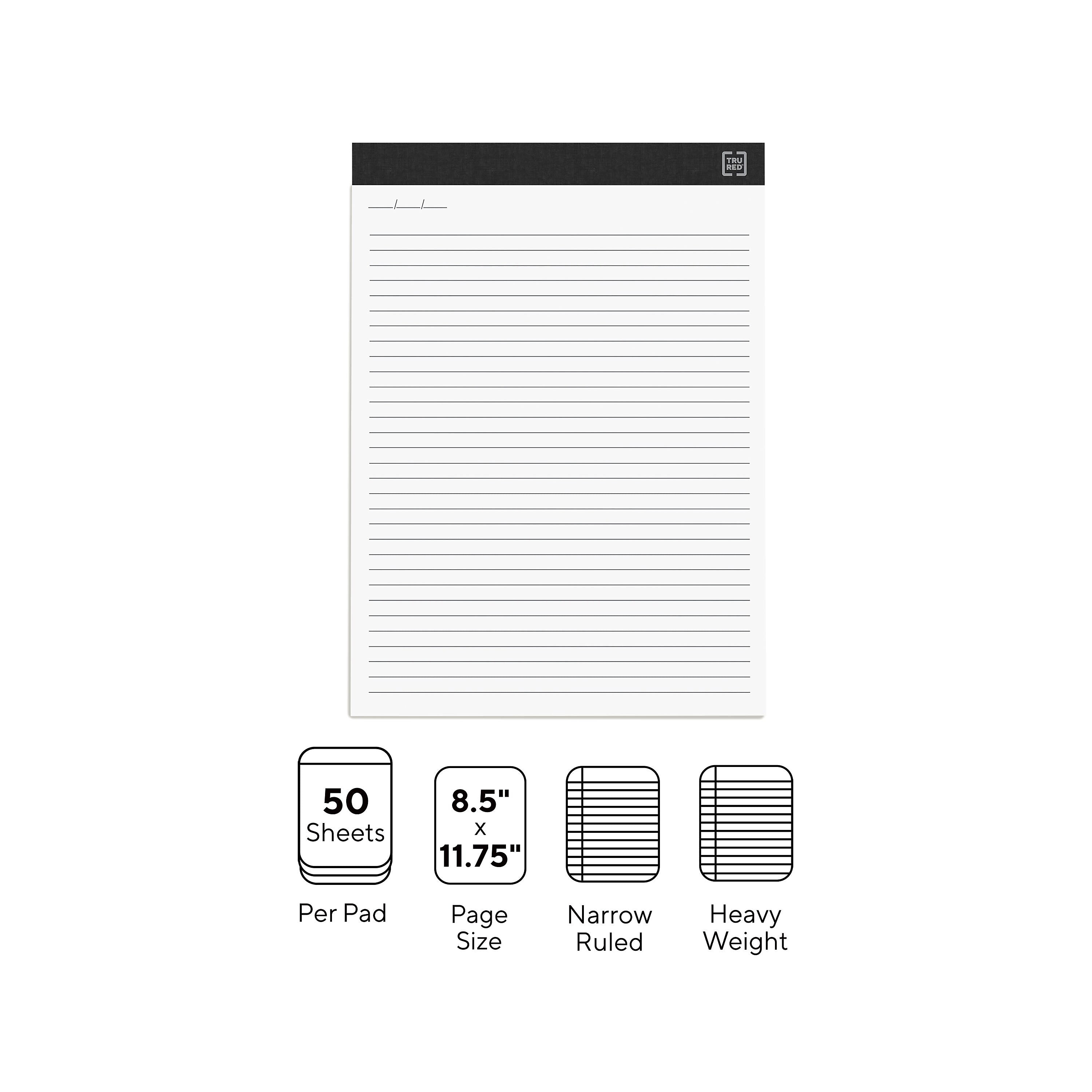 TRU RED™ Notepads, 8.5