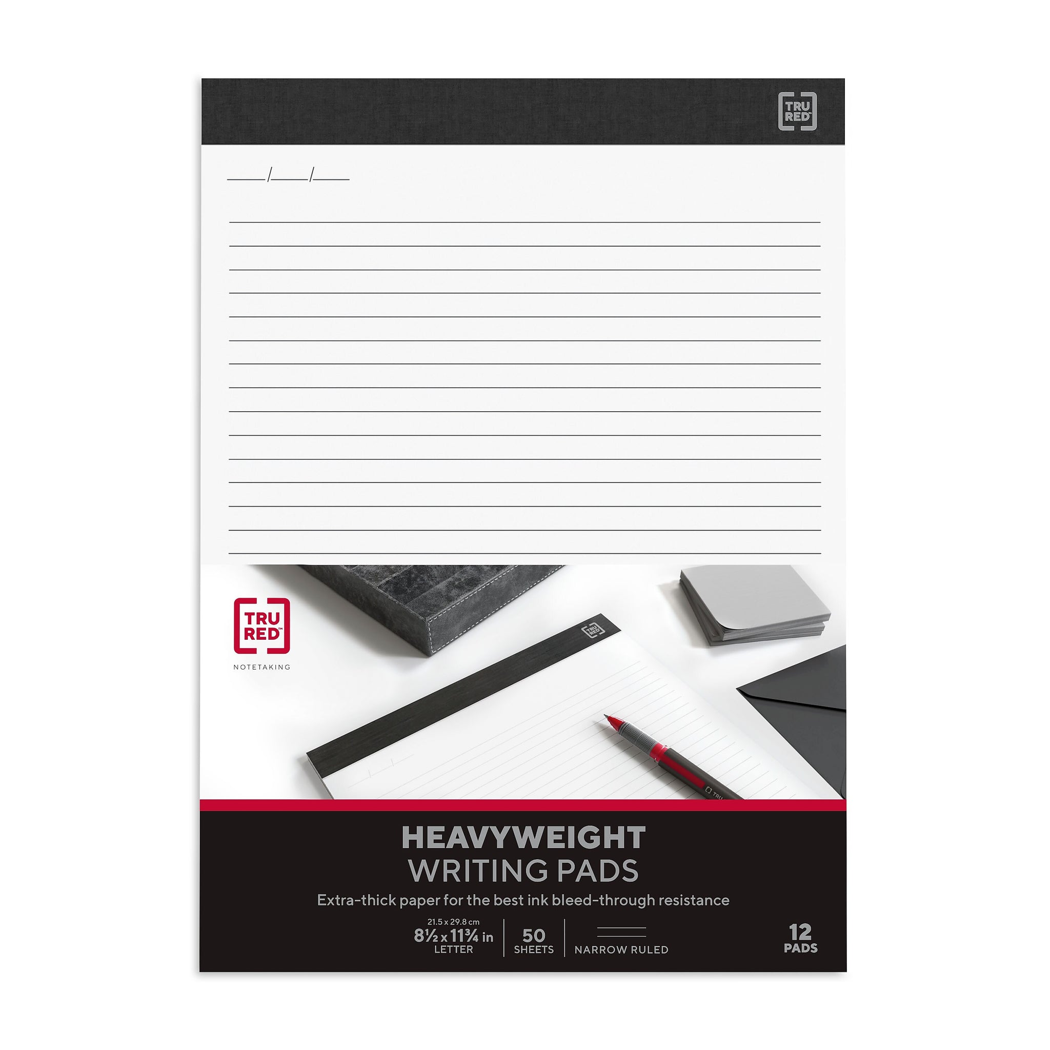 TRU RED™ Notepads, 8.5