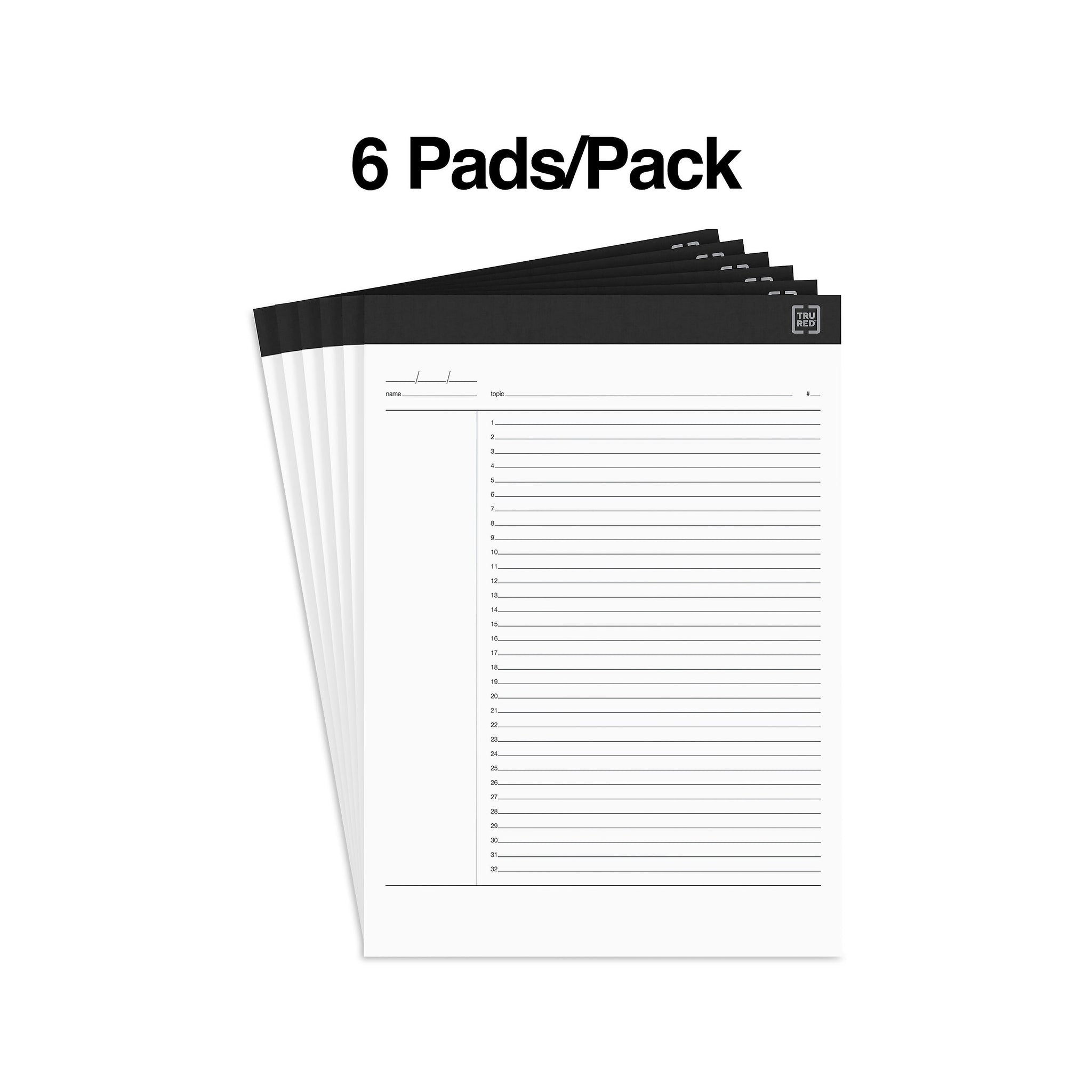 TRU RED™ Notepads, 8.5