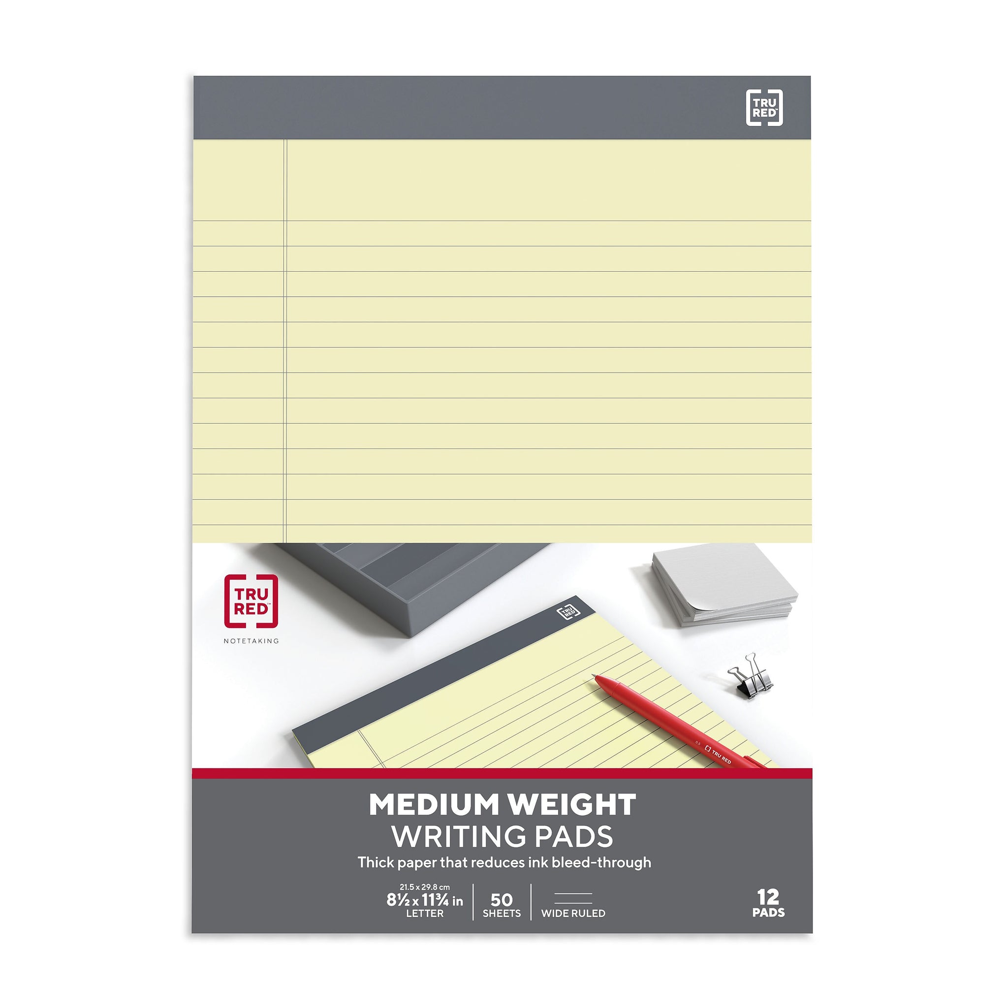 TRU RED™ Notepads, 8.5