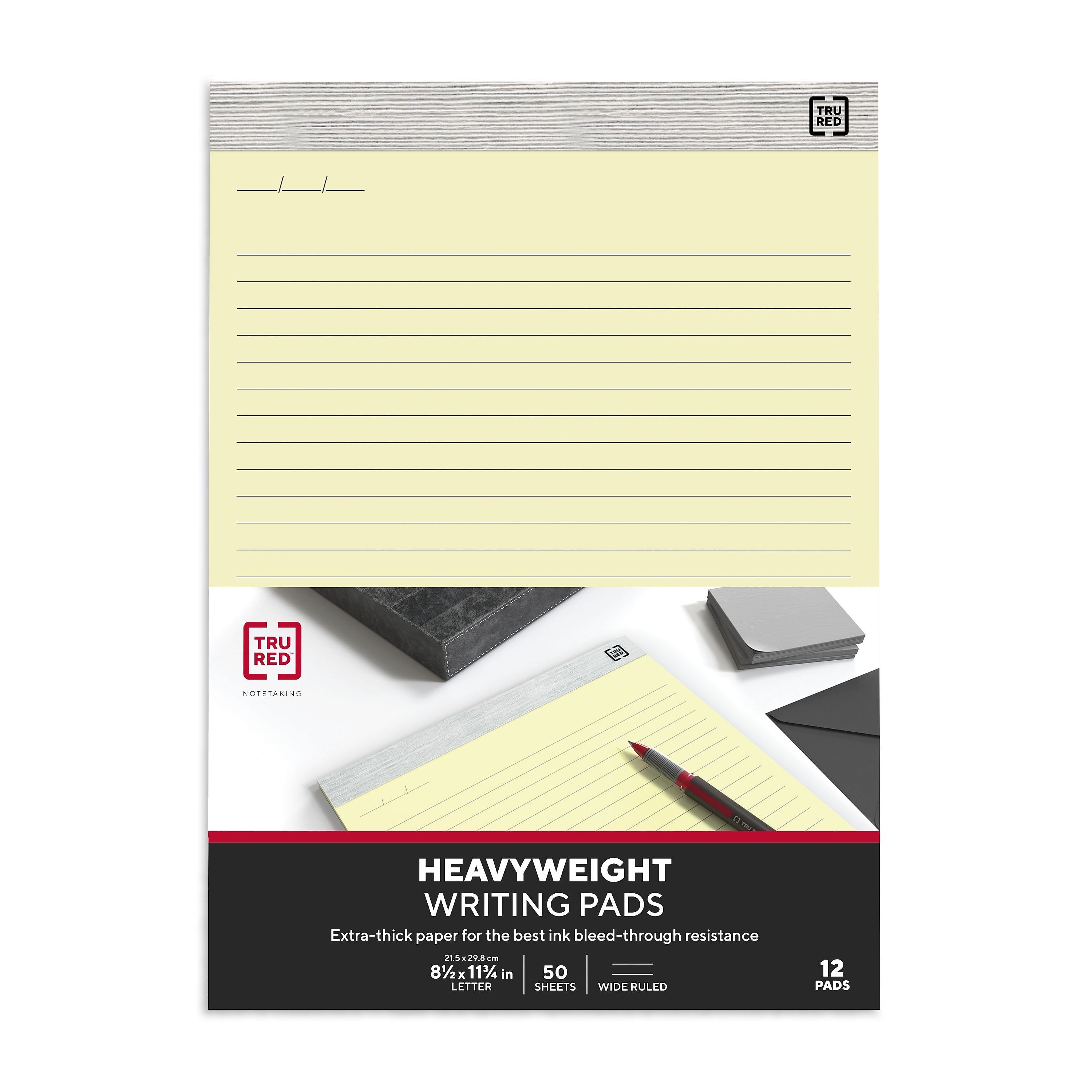 TRU RED™ Notepads, 8.5