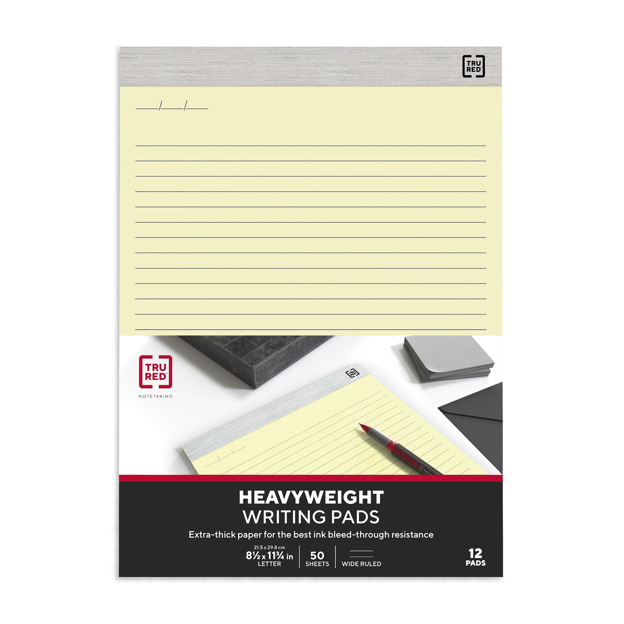 TRU RED™ Notepads, 8.5